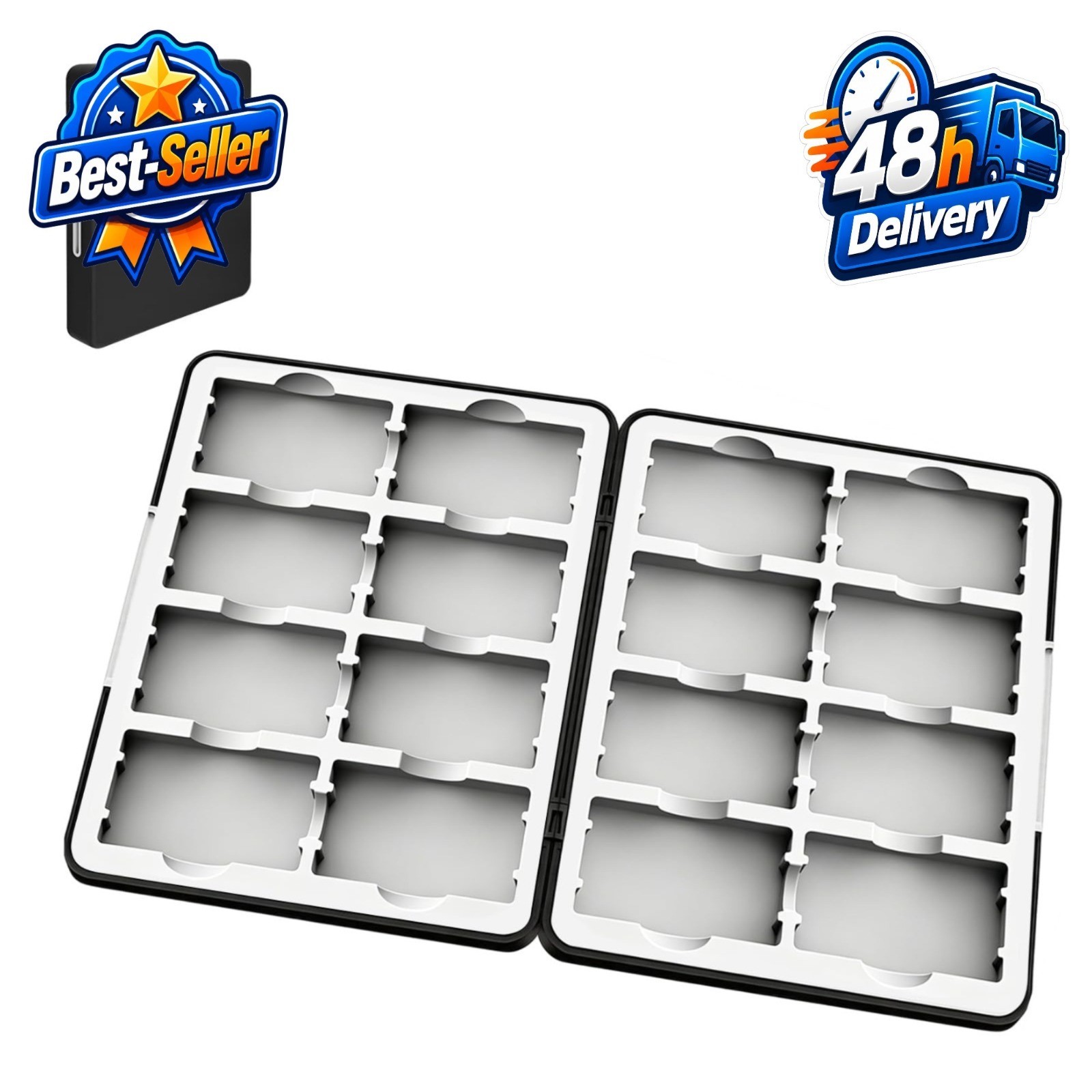 GBA Game Case for Game Boy Advance – Holds 16 Cartridges, Shockproof