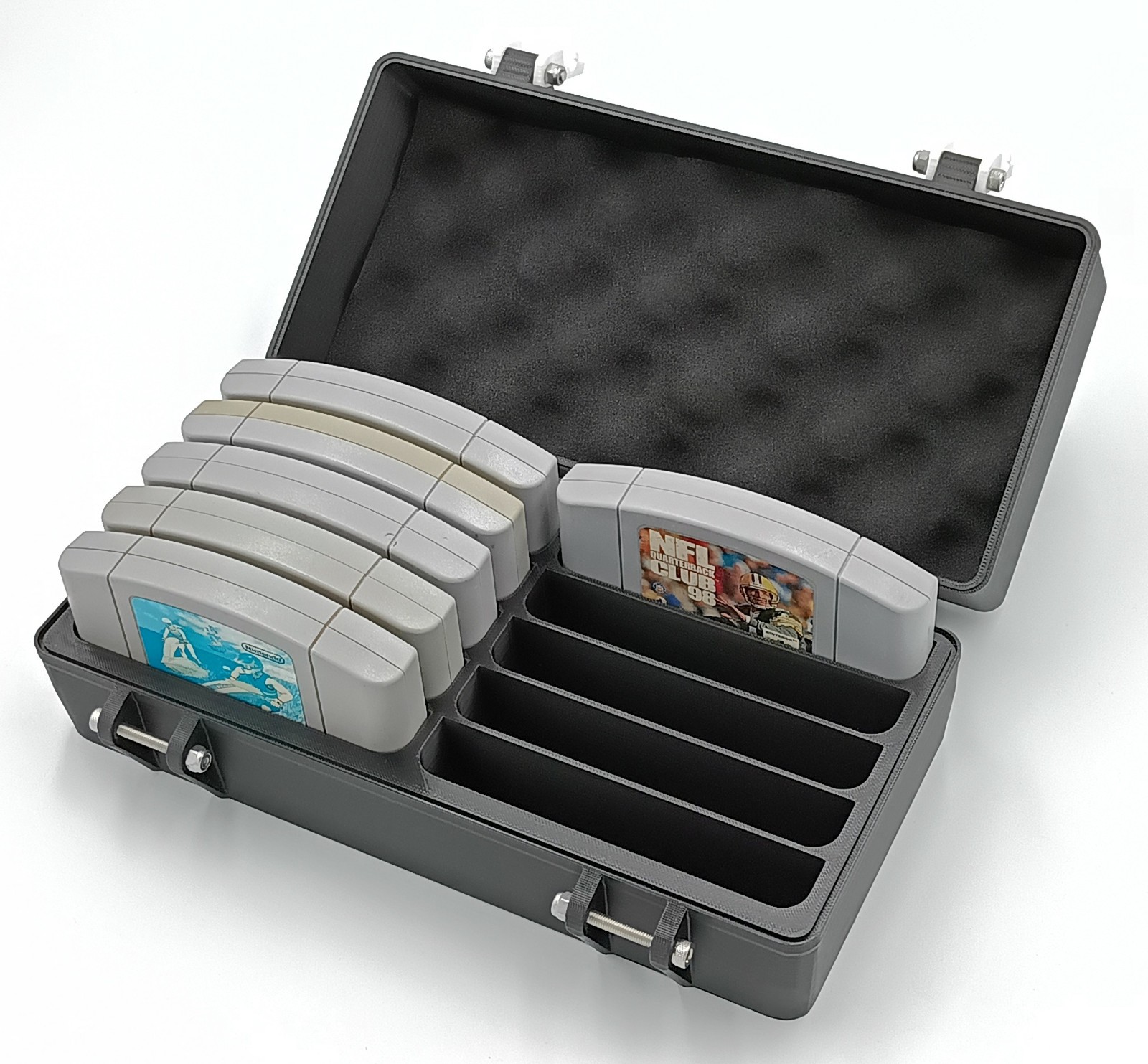 Rugged Protective Carrying Case for Nintendo 64 Cartridges – Holds 10 Games