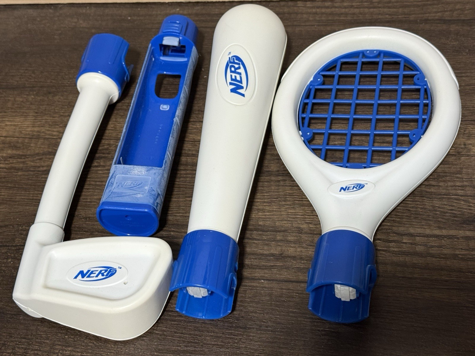 Nerf Sports Pack for Nintendo Wii White Golf, Tennis, Baseball Accessories