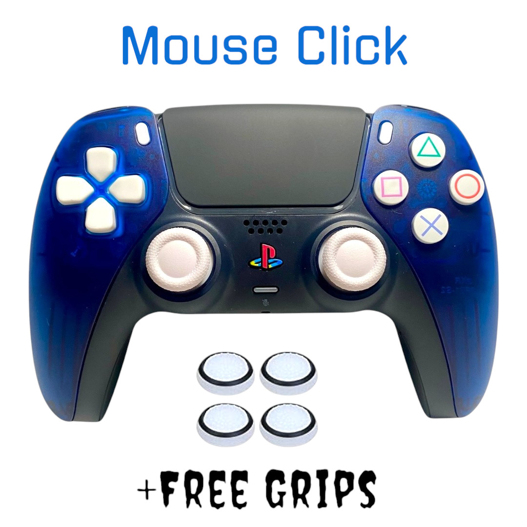 Ocean Blue PS5 Controller Mouse Click PlayStation 5 DualSense Retro Controller