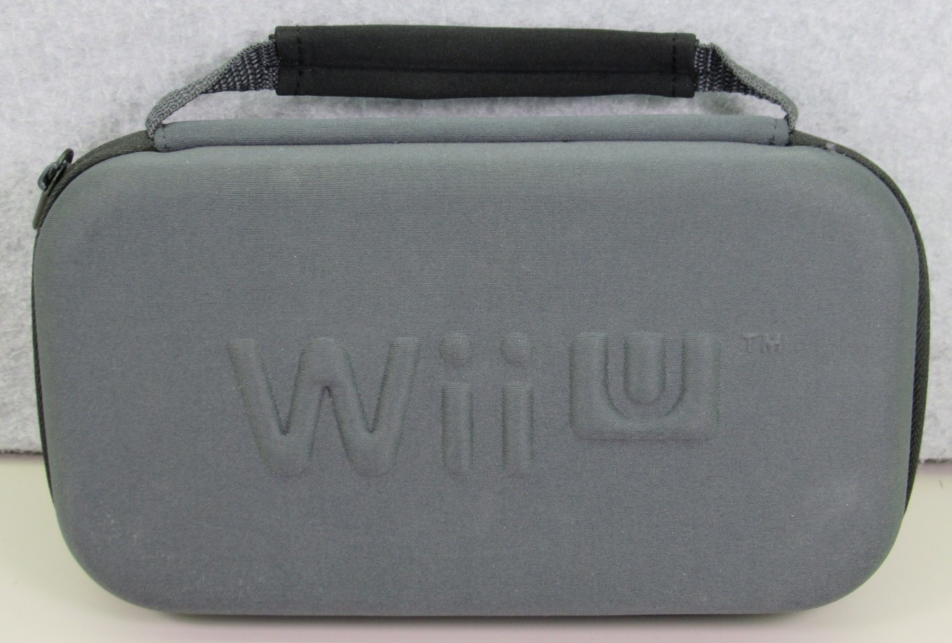 Wii U Zipper Carrying Case Power A Gaming Essentials Gray NO STYLUS Nintendo