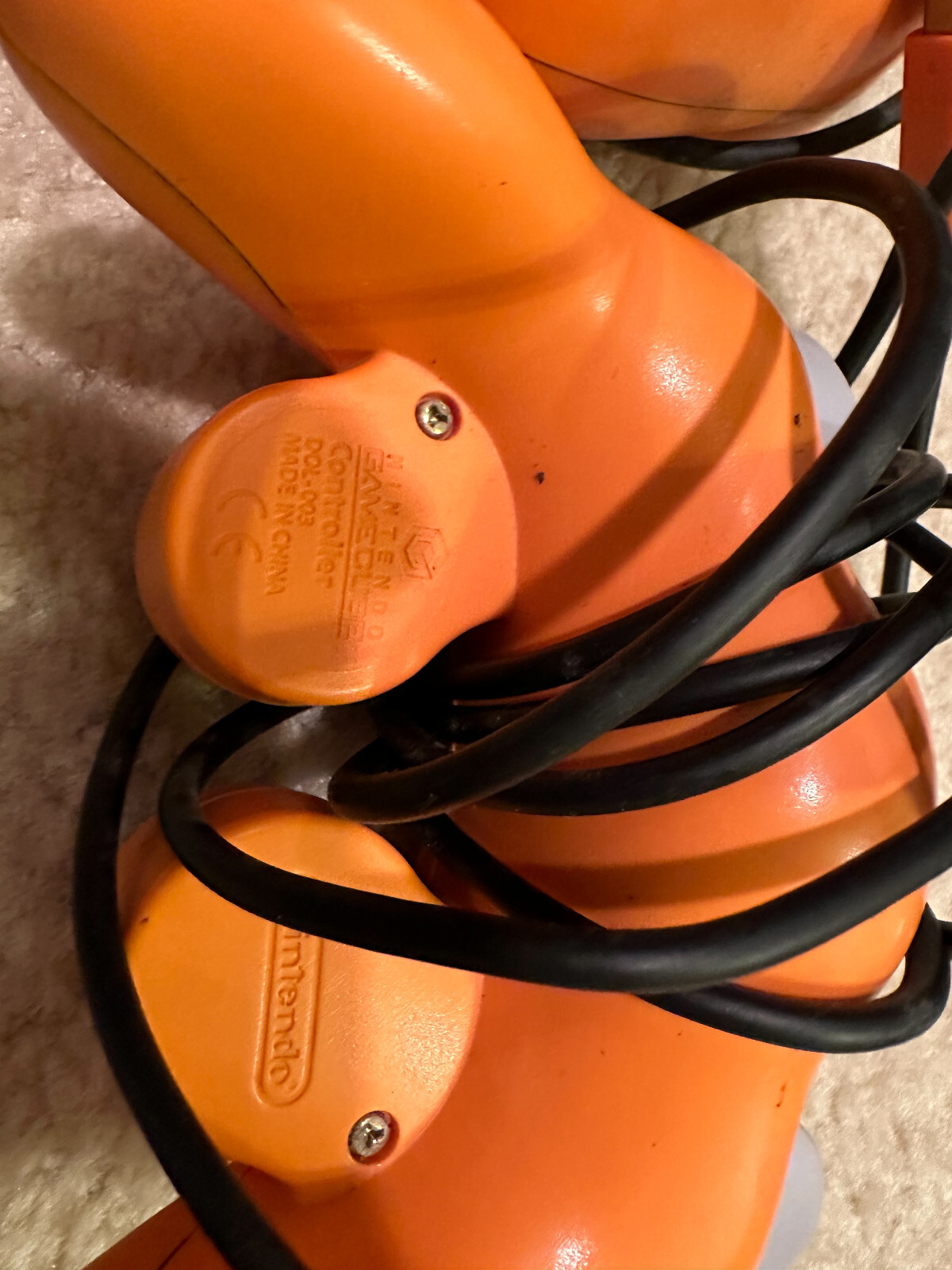 Original Nintendo Gamecube Controllers DOL-003 LOT OF 2 Spice Orange