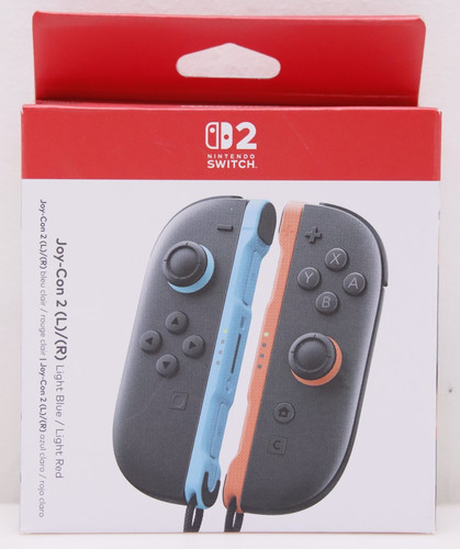 Authentic Nintendo Switch 2 Joy-Con L/R – Light Blue/Light Red Factory Sealed!