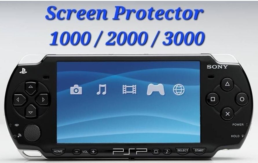 3Pcs Sony PSP Screen Protector – PET Materialss, Fits Models 1000/2000 II