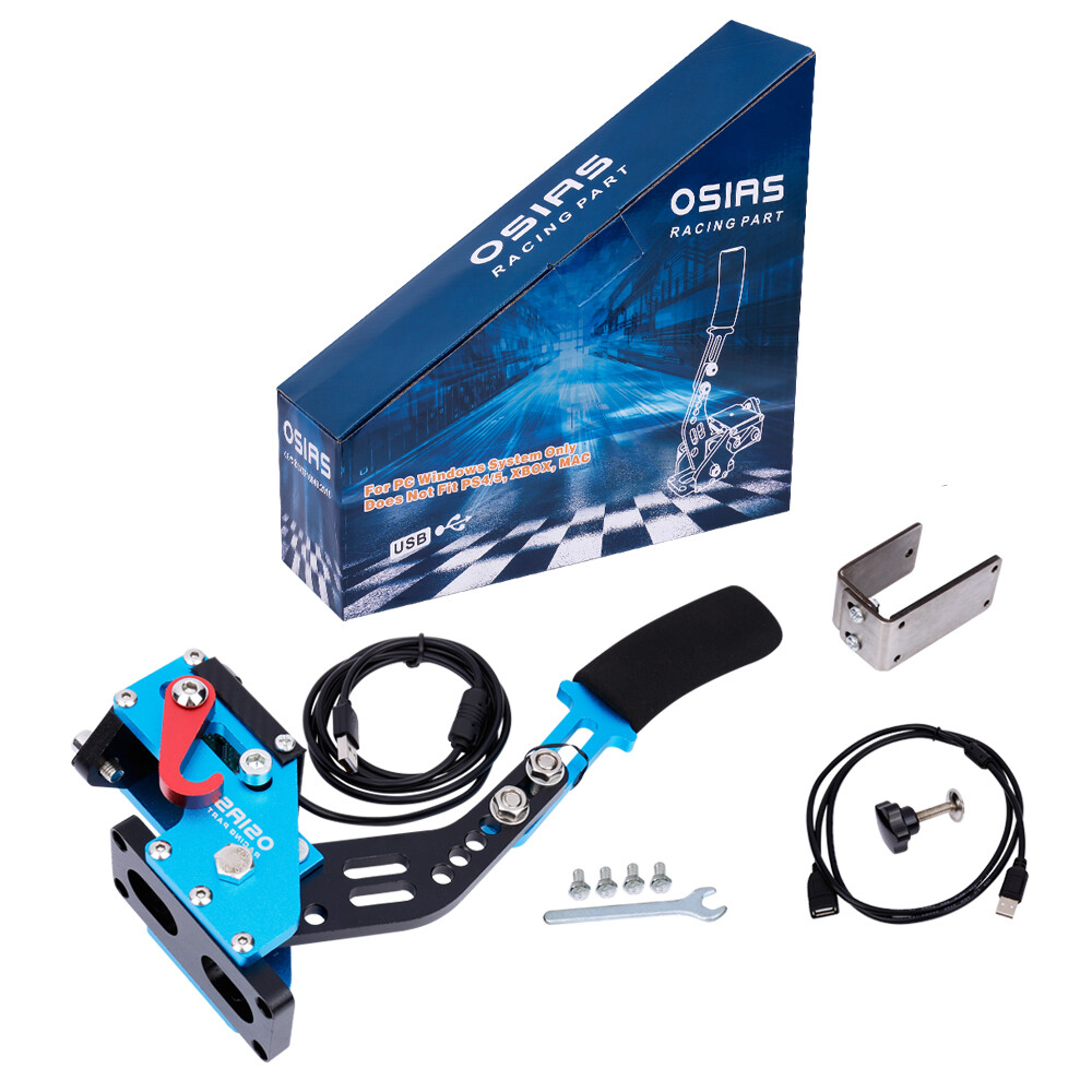 USB Handbrake with Clamp for PC Windows Sim Racing fit Logitech G27 G29 G920 New