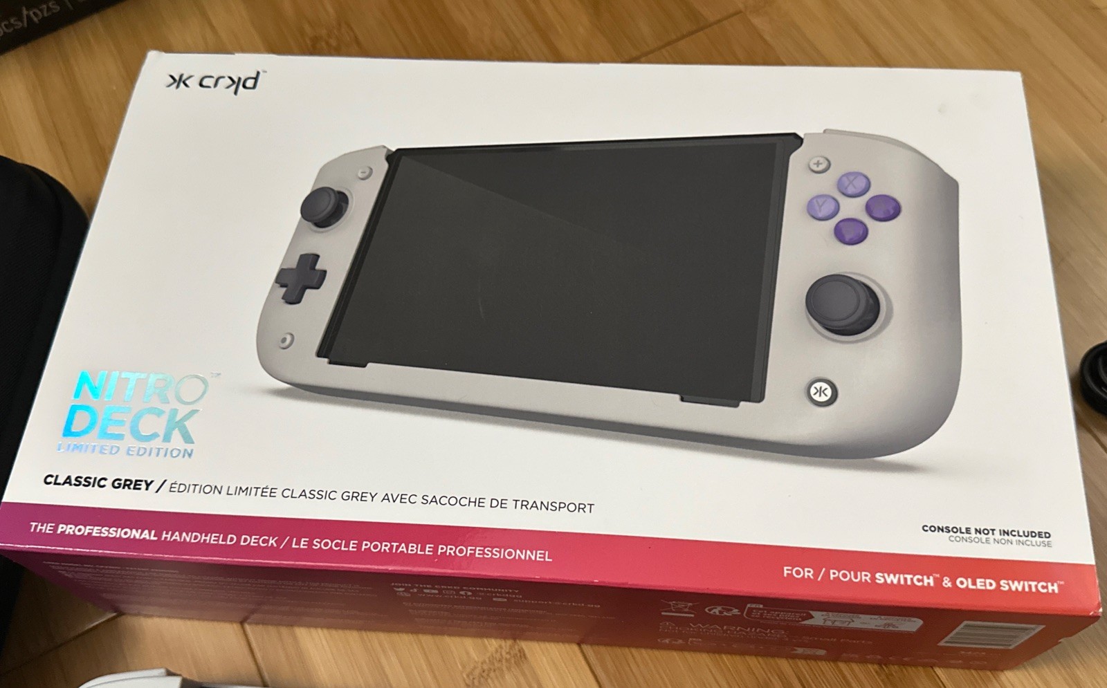 CRKD Nitro Deck Handheld Deck & Carry Case (Classic Gray) SNES COMPLETE