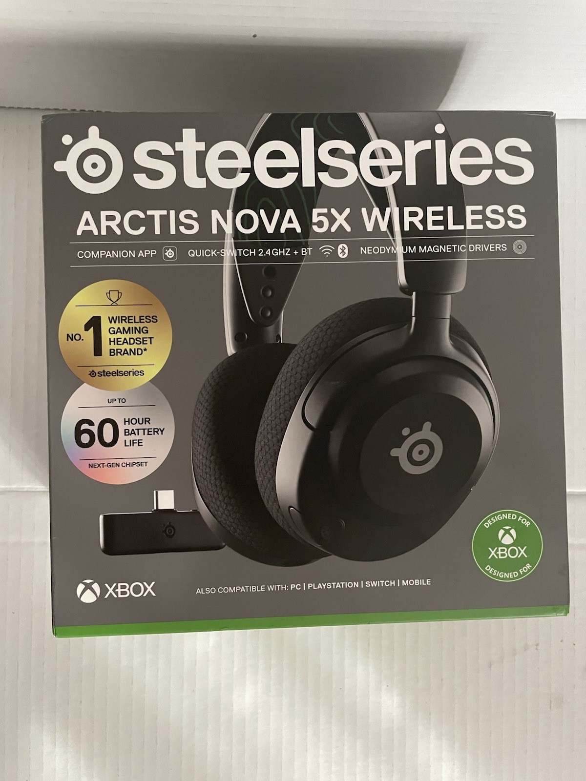 Parts Only-SteelSeries – Arctis Nova 5X Wireless Series X|S, PC (NO DONGLES)