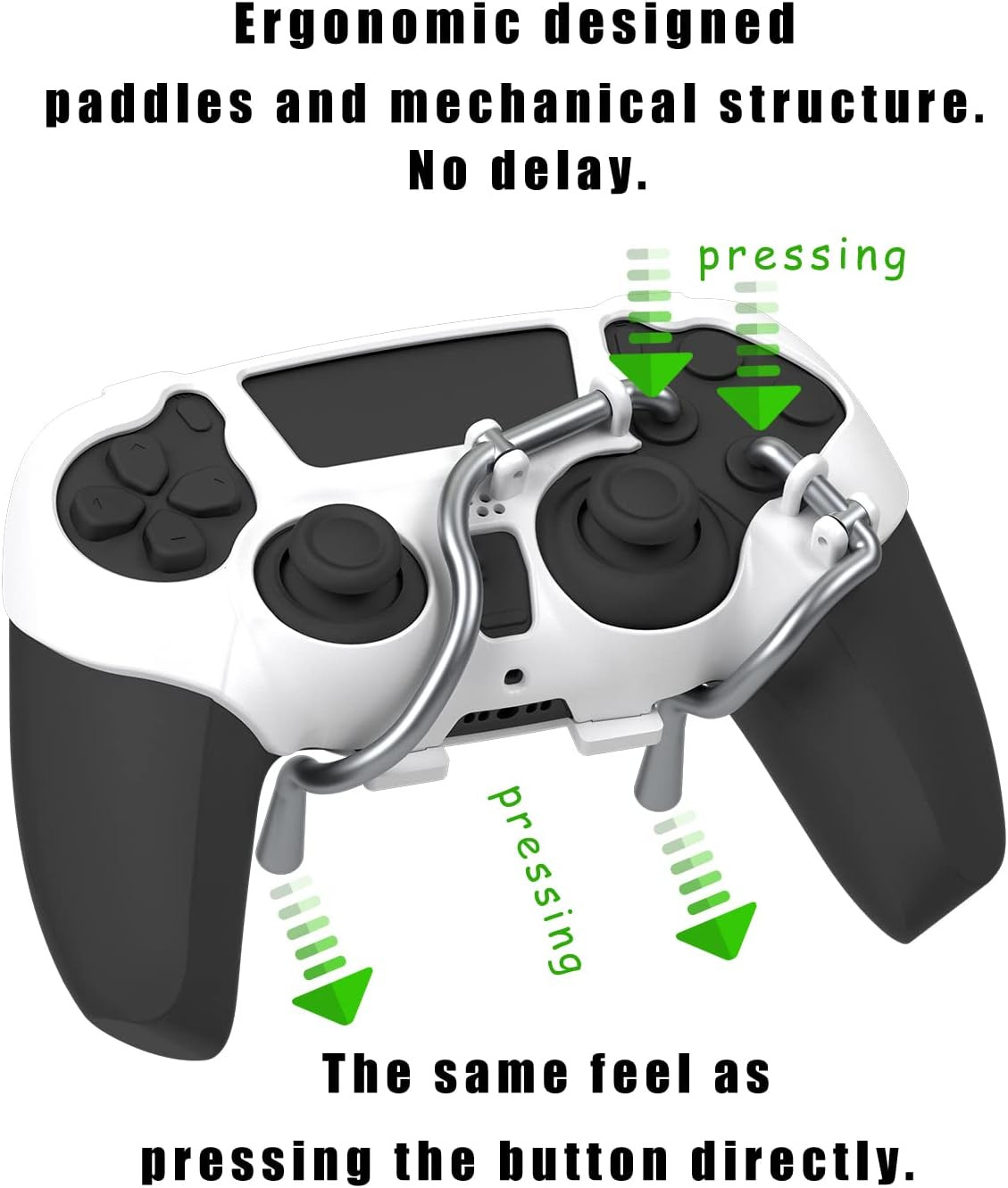 Leverback V2 Paddles Attachment, Back Buttons Adapter for PS5 Controller | Fit w