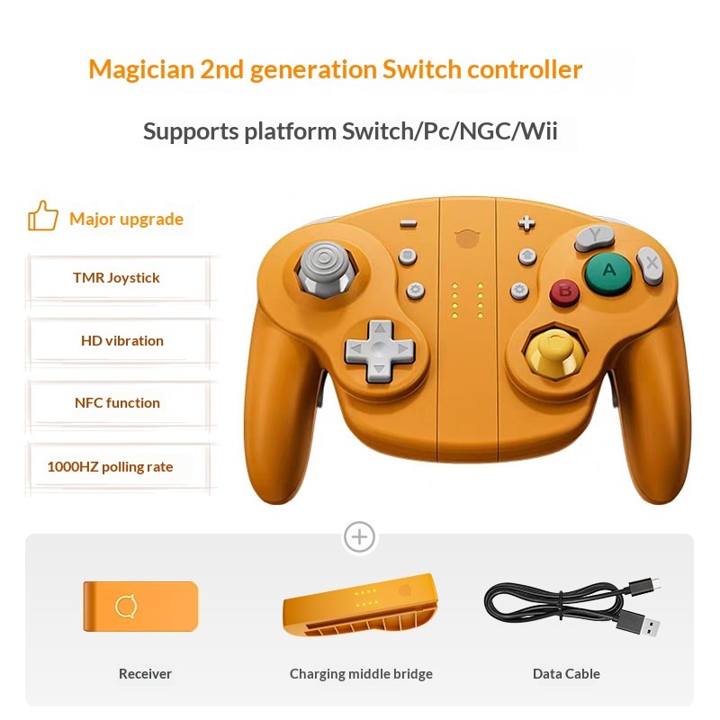 NYXI Wizard 2 Wireless Joy Con TMR Gamepad GameCube Controller For Switch NGC AU