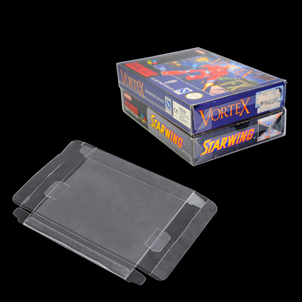 5PC Box Protectors For SNES / N64 / ATARI JAGUAR Games Super Nintendo 64 CIB