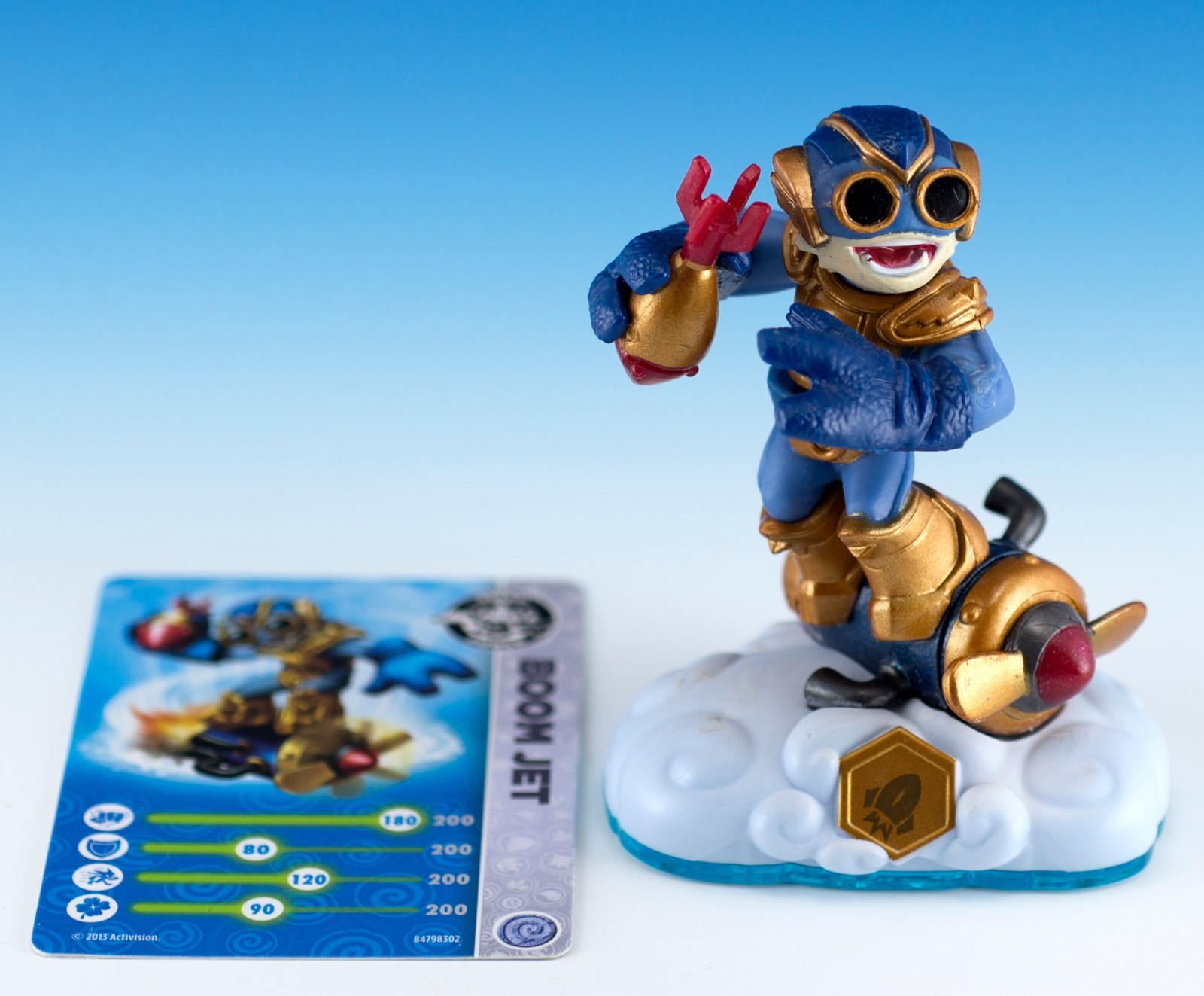 Skylanders Swap Force Swappable Boom Jet Figure Loose + Card