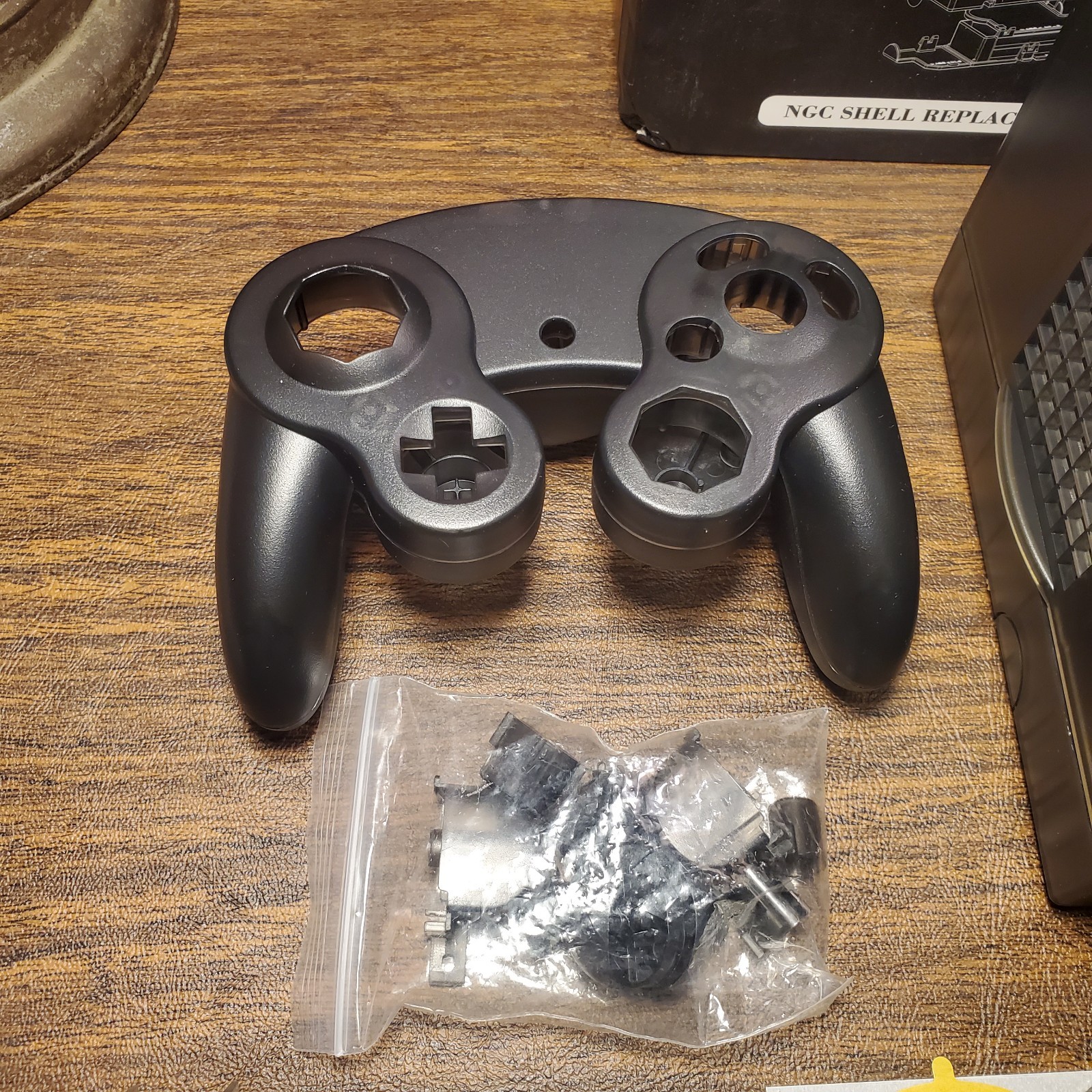 Gamecube NGC Replacement Shell Transparent Case & Controller Shell W/ Logo Cover