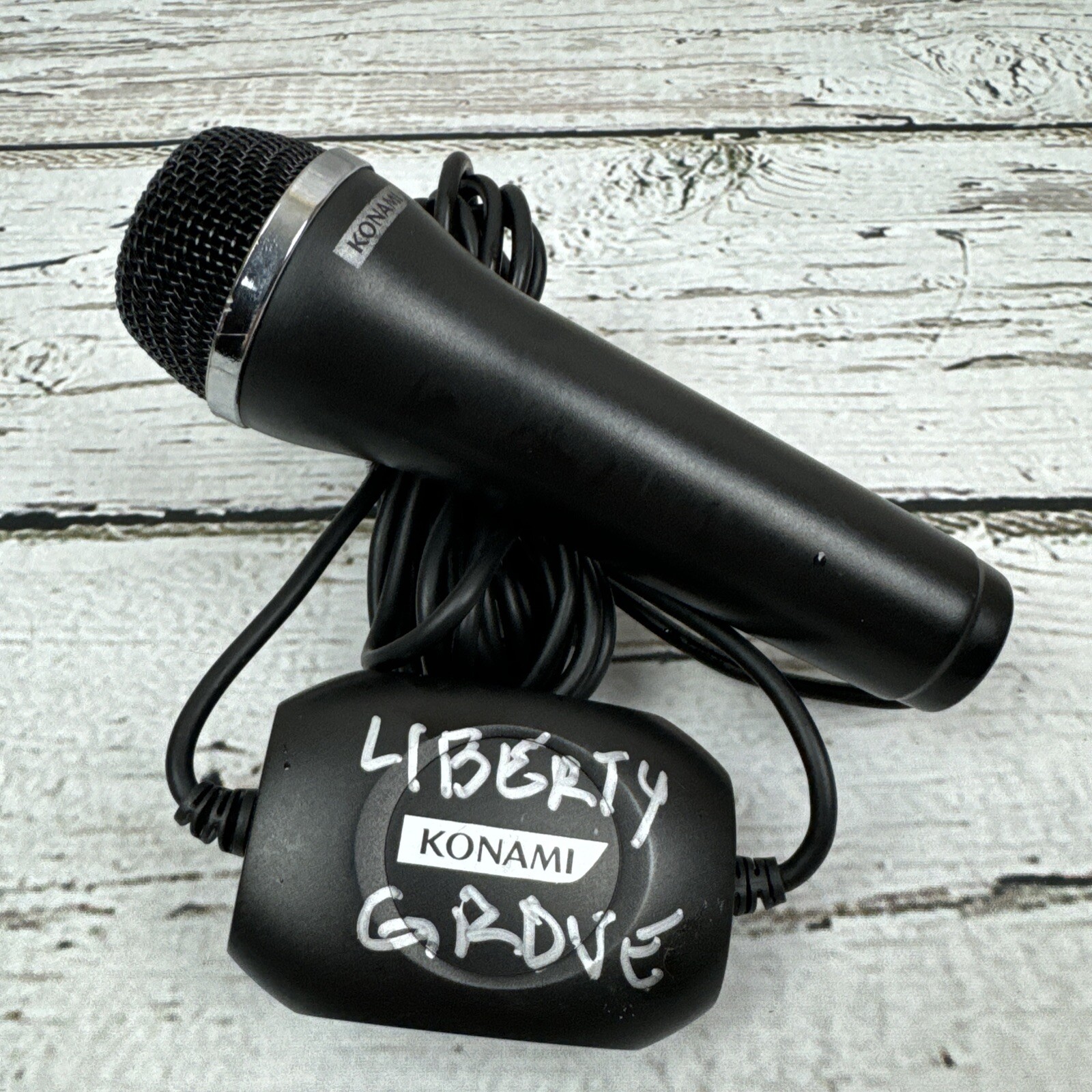 Konami Microphone Black Logitech Wired Karaoke Mic