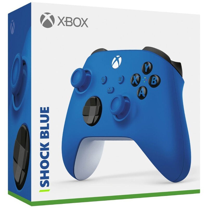 Xbox Wireless Controller–Shock Blue-New No Factory Box Bulk Shipping Brown Box