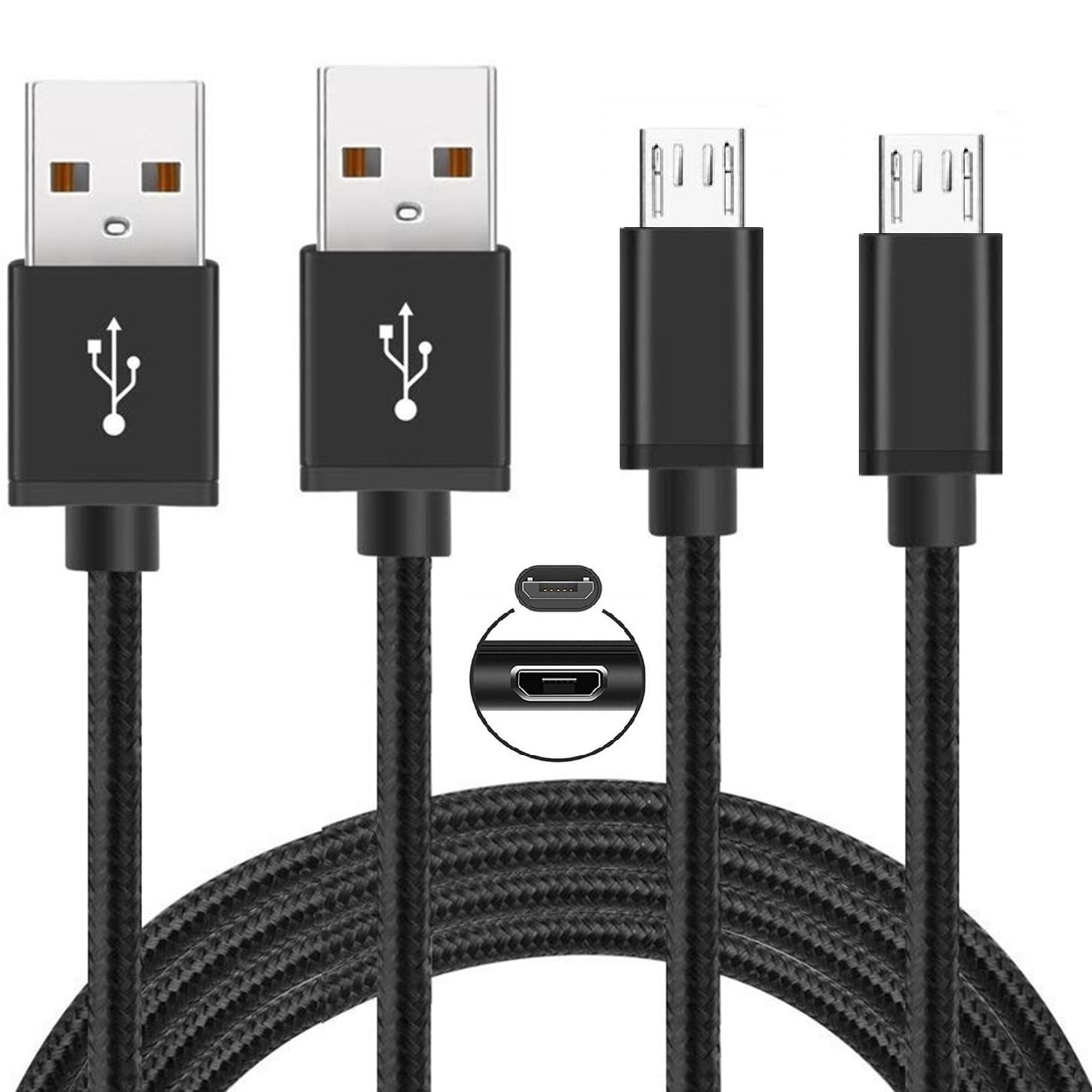 PS4 Controller USB A to Micro USB 3.3ft Charging Cable Cord for PS4 Charger