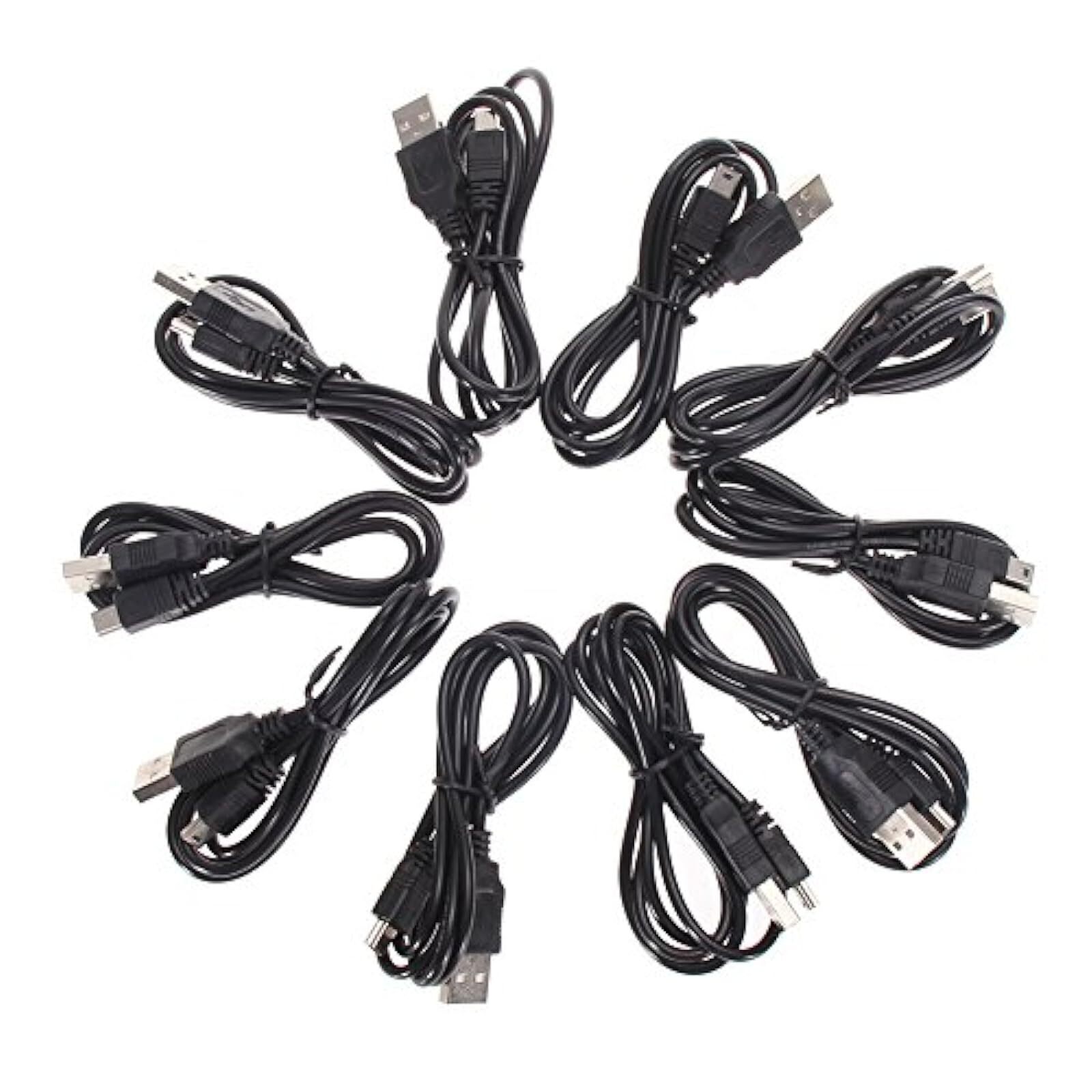 Lot Of 10 PCS USB Play Charger Charging Cables For Sony PS3 6 Feet For PlayStati