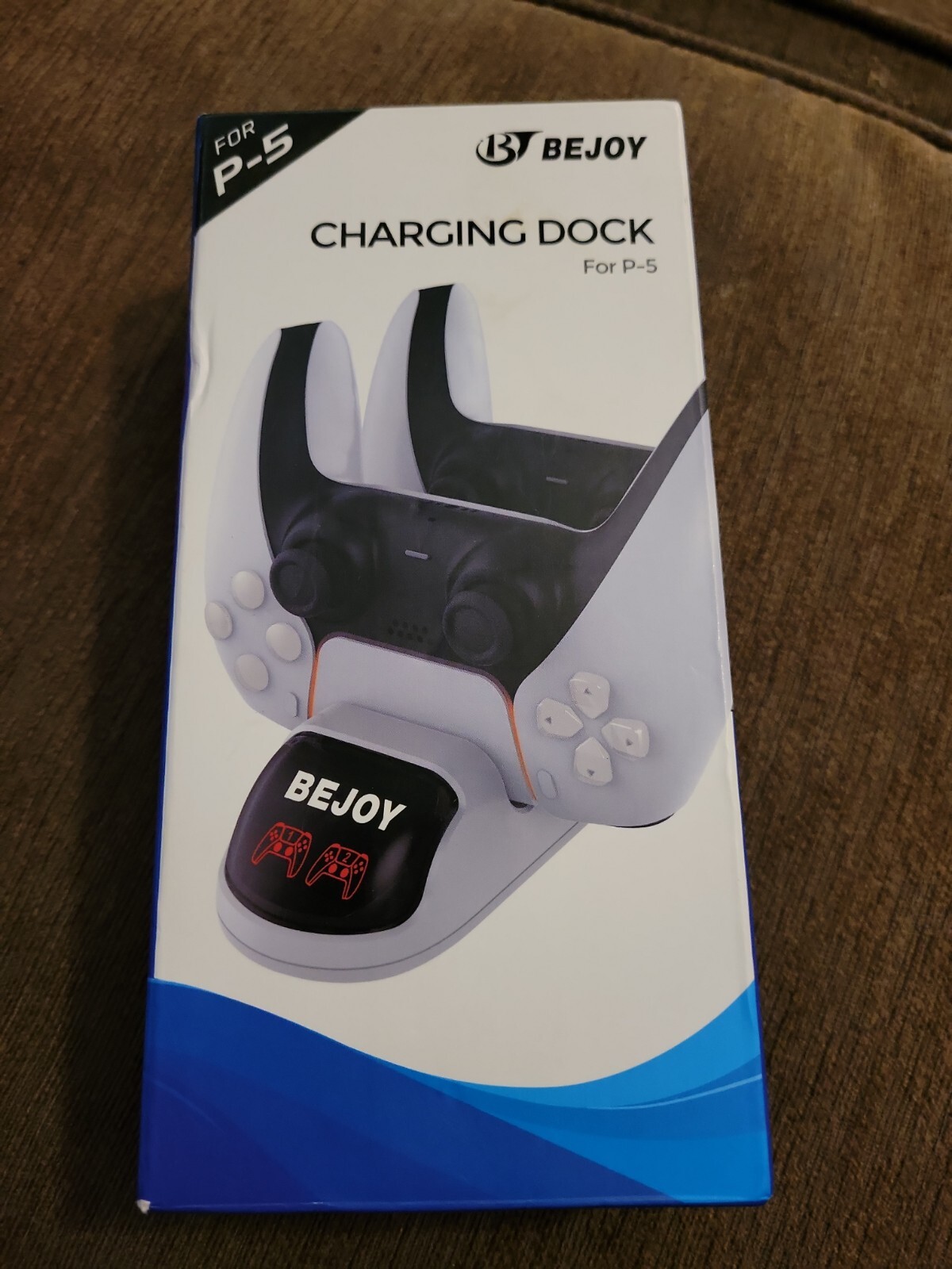P5 Bejoy PS5 Game Controller Charging Dock Station Charges 2 at a time New