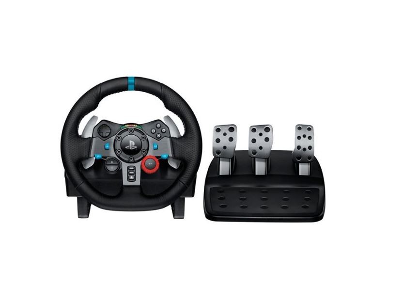 Logitech – G29 Driving Force Racing Wheel and Floor Pedals for PS5, PS4, PC,
