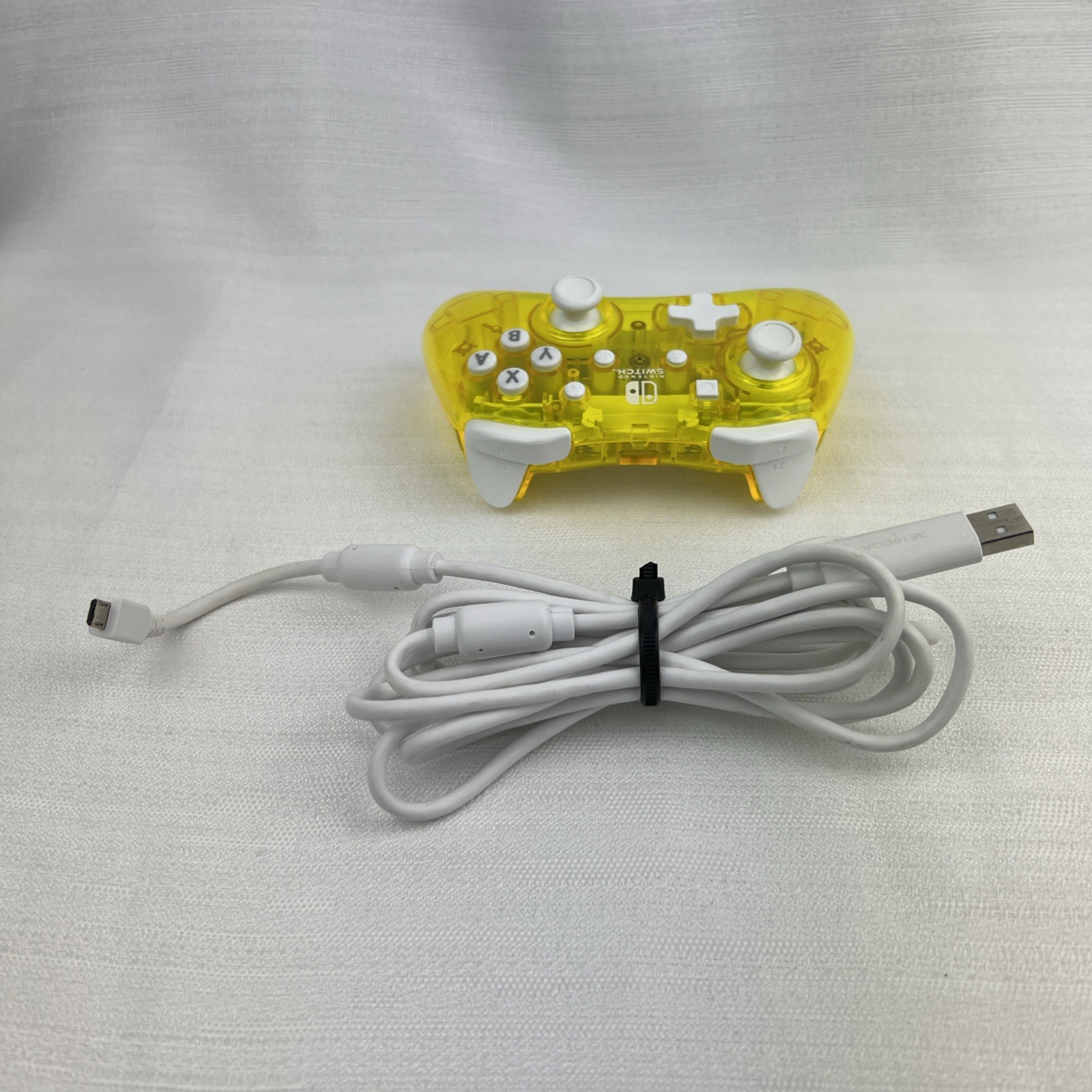 Yellow Rock Candy Nintendo Switch Wired Controller Transparent
