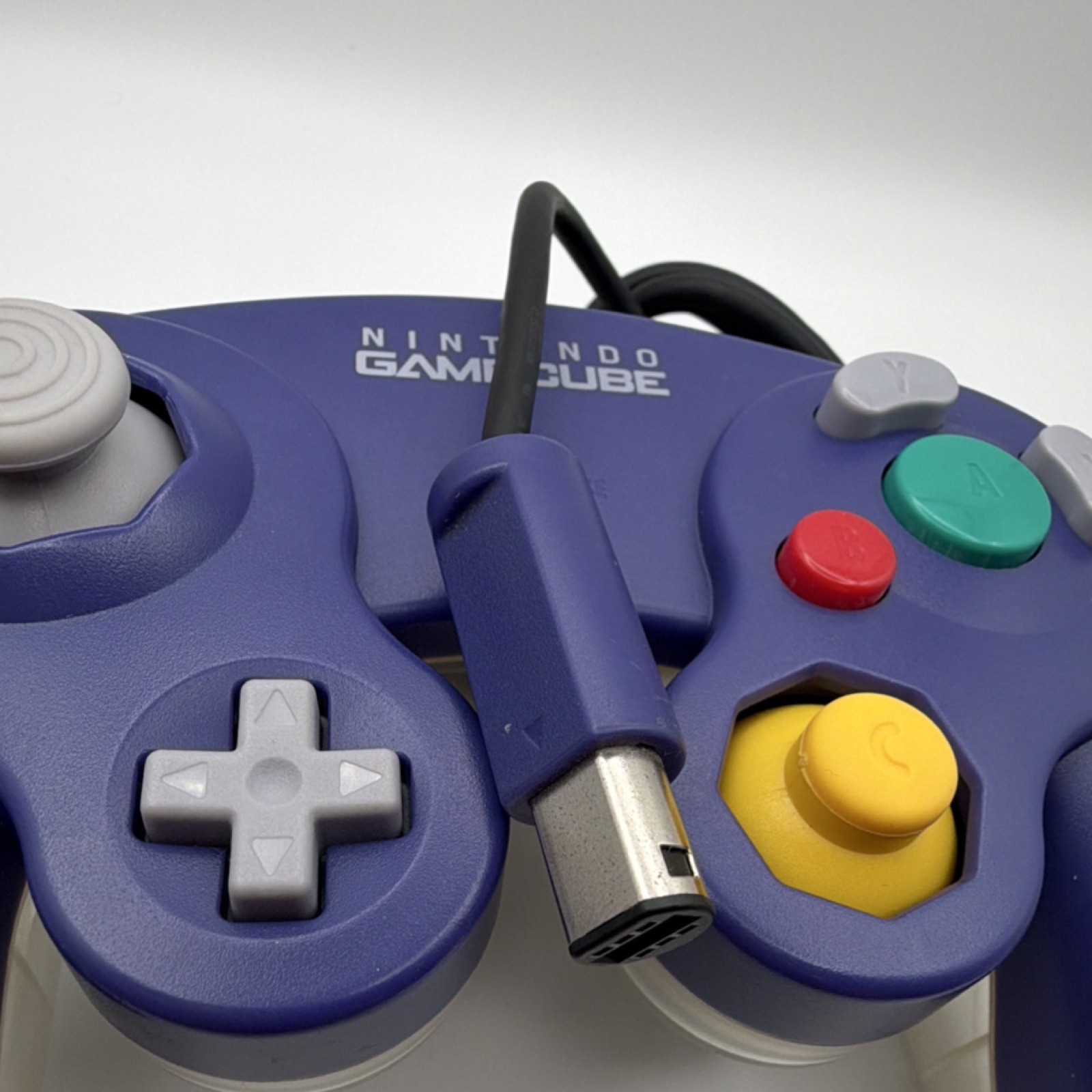 Nintendo GameCube Controller –indigo Purple/Clear – Tested & Working!!!