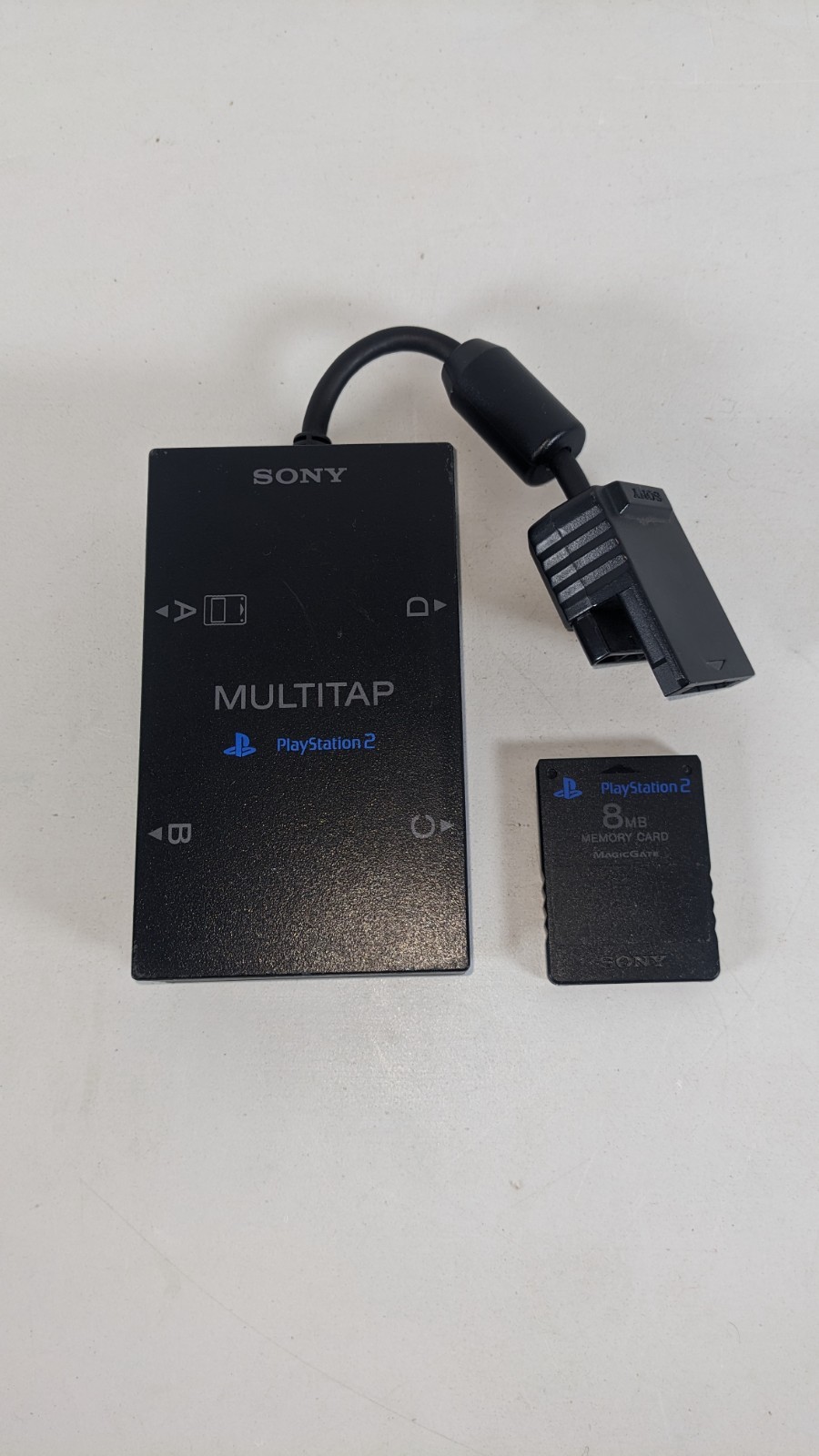 Sony Playstation 2 (PS2) Multitap Adapter SCPH-10090 OEM W/ 8MB Memory Card OEM