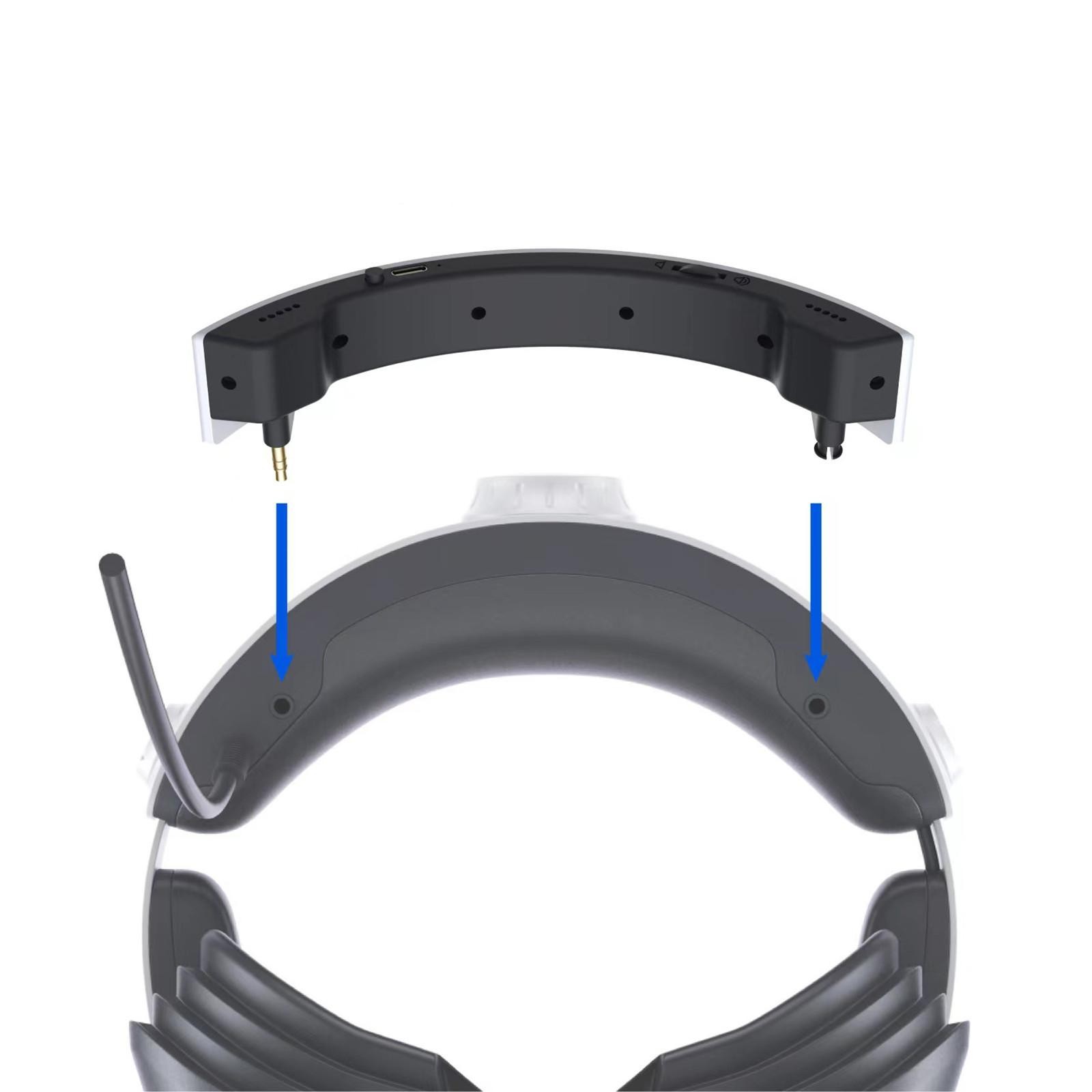 3.5mm USB Type-C Stereo External Speaker Kit For PS5 PS VR2 Gaming Headset f