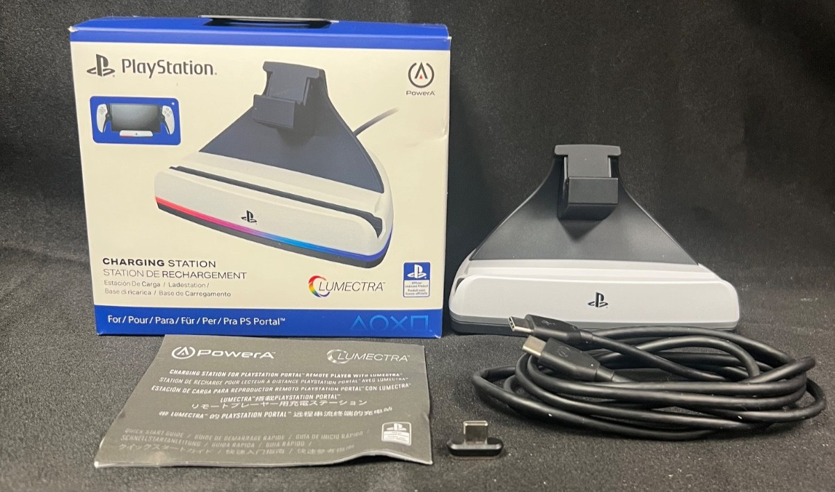 PowerA Charging Station PlayStation Portal Remote Player Lumectra TESTED IN BOX