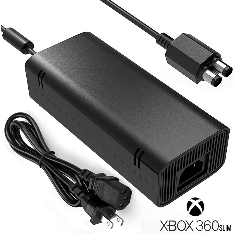New SLIM AC Power Supply Brick Charger Adapter Cable Cord for Microsoft Xbox 360