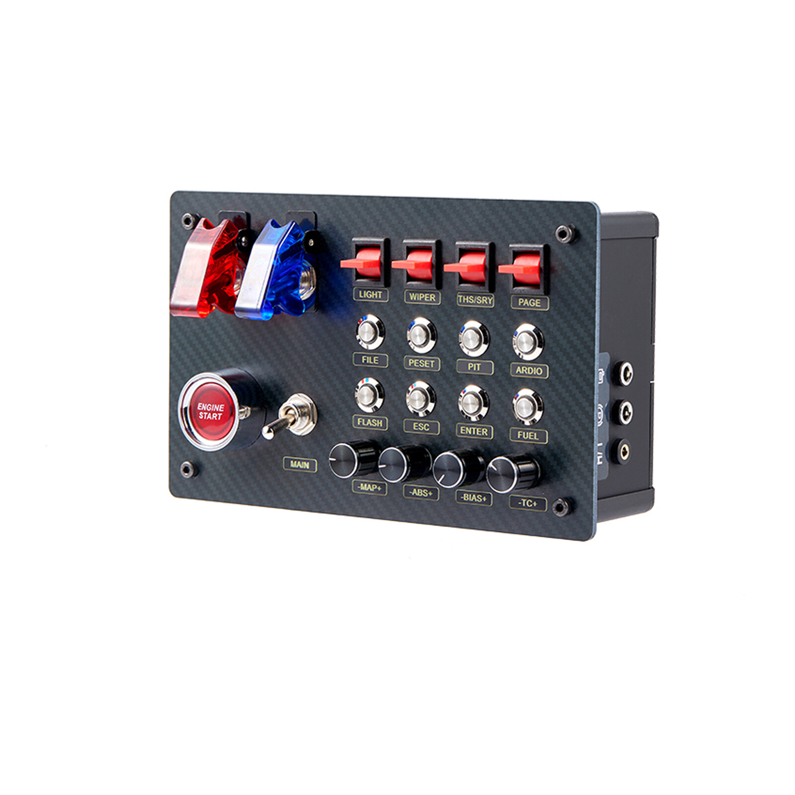 Horizontal Button Box SIM Racing Control Box Simulator for Simagic Fanatec ZQSR