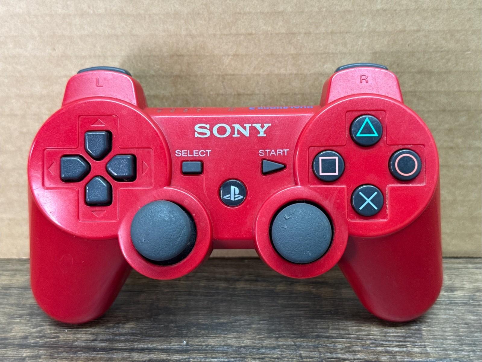 OEM Sony PlayStation DualShock 3 PS3 Controller – Red – Tested, Working
