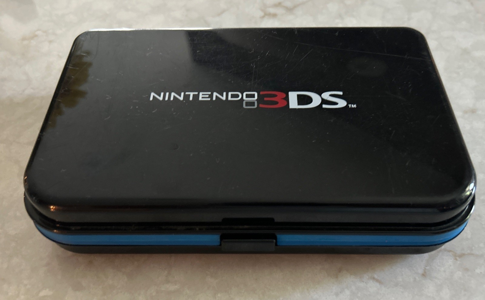 Nintendo DS Hard Shell Plastic Carrying Case USED BLACK BLUE FAST SHIPPING READ