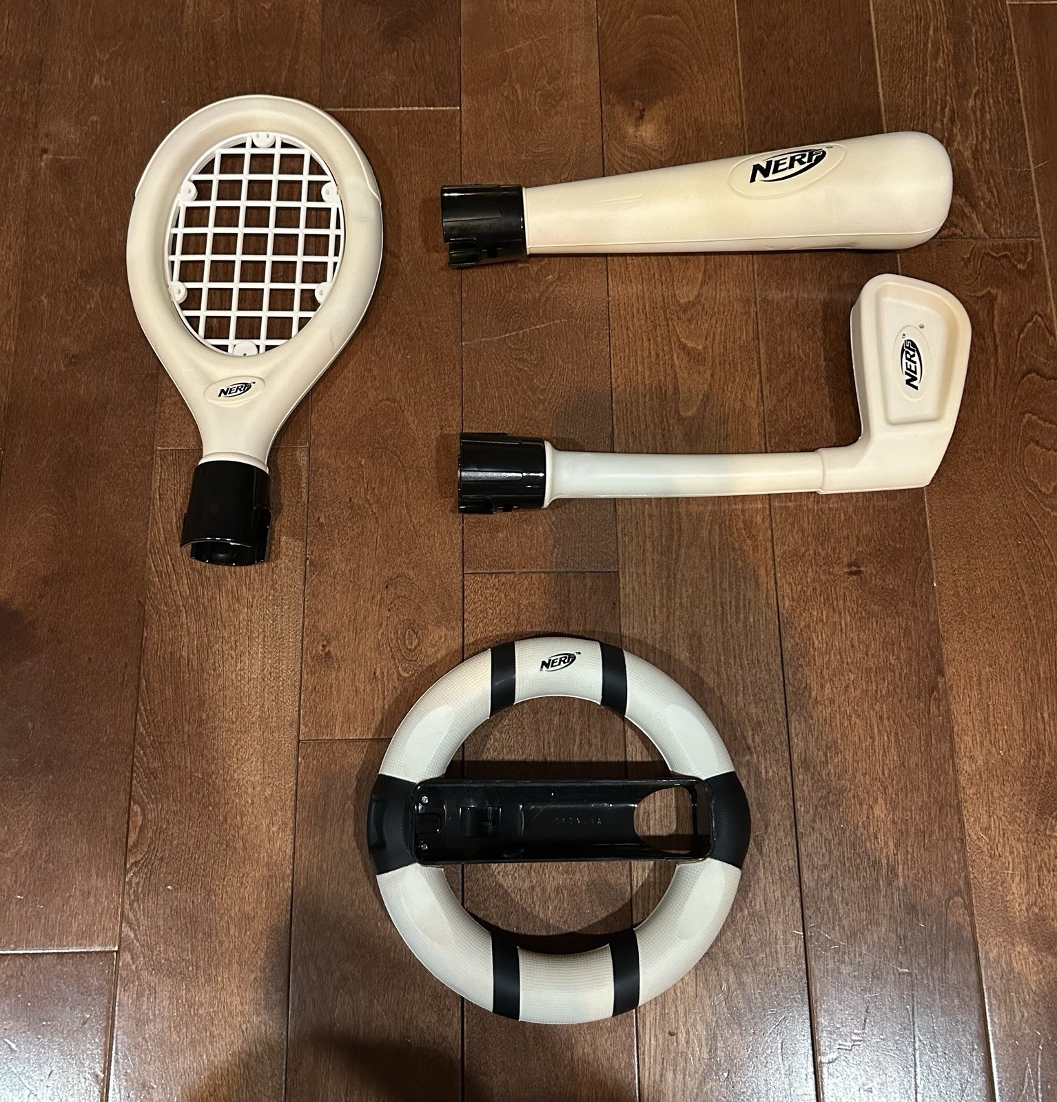 Nerf Nintendo Wii Sports Plus Sports Black Pack 4 Attachments Accesories