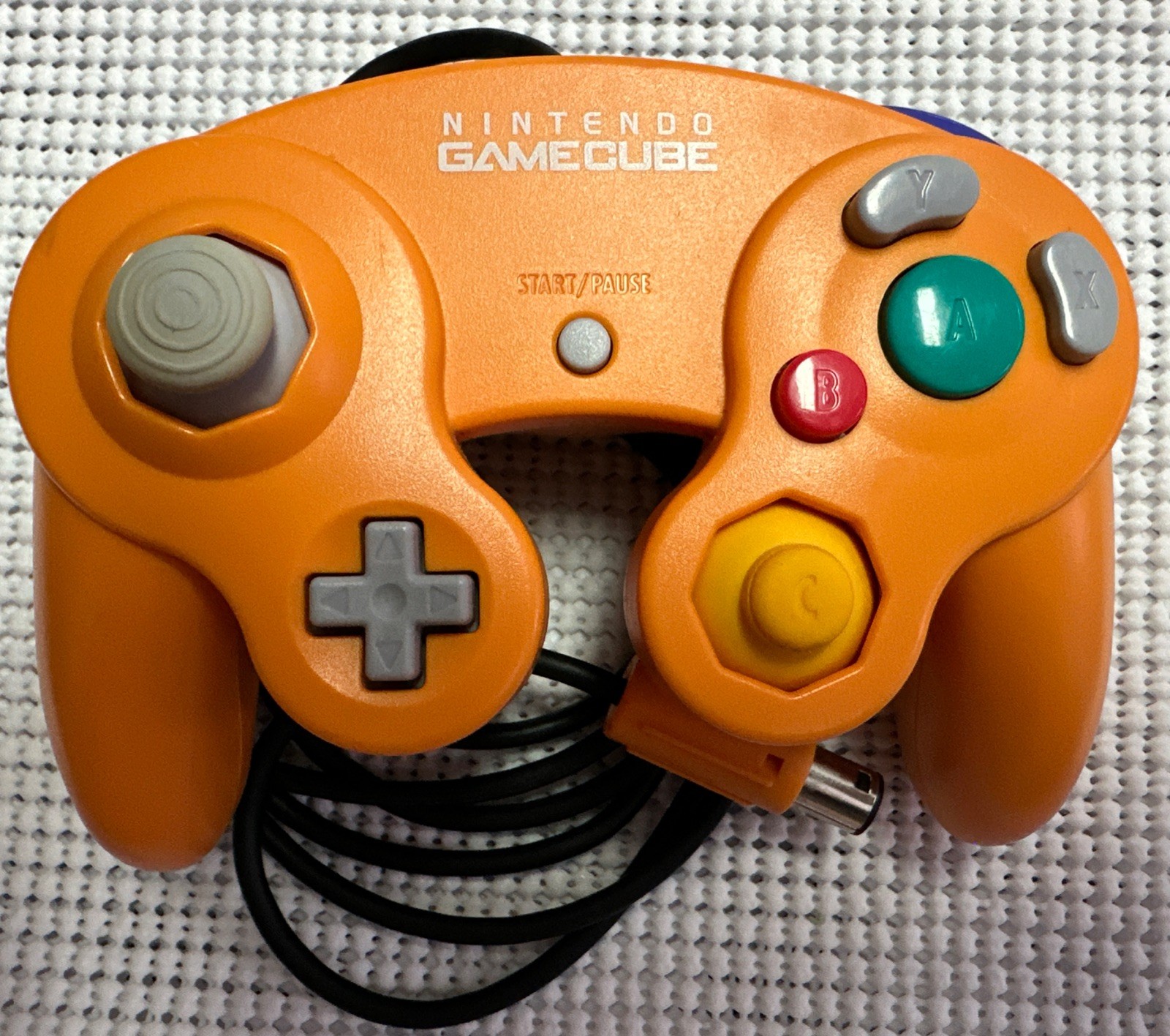 Nintendo GameCube OEM Controller Spice Orange DOL-003 Tested