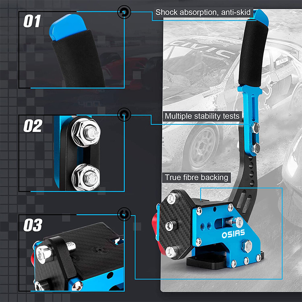 USB Handbrake with Clamp for PC Windows Sim Racing fit Logitech G27 G29 G920 New