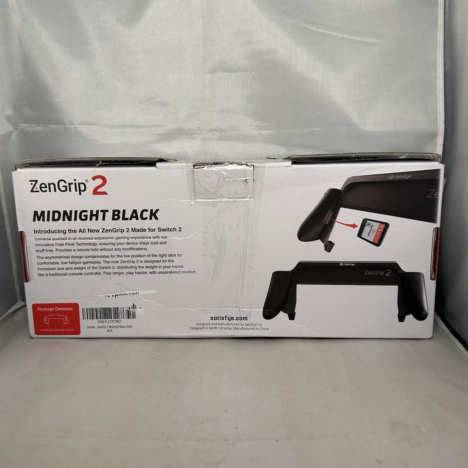 Satisfye ZenGrip 2 Ergo Grip Compatible W/ Nintendo Switch 2 – Midnight Black