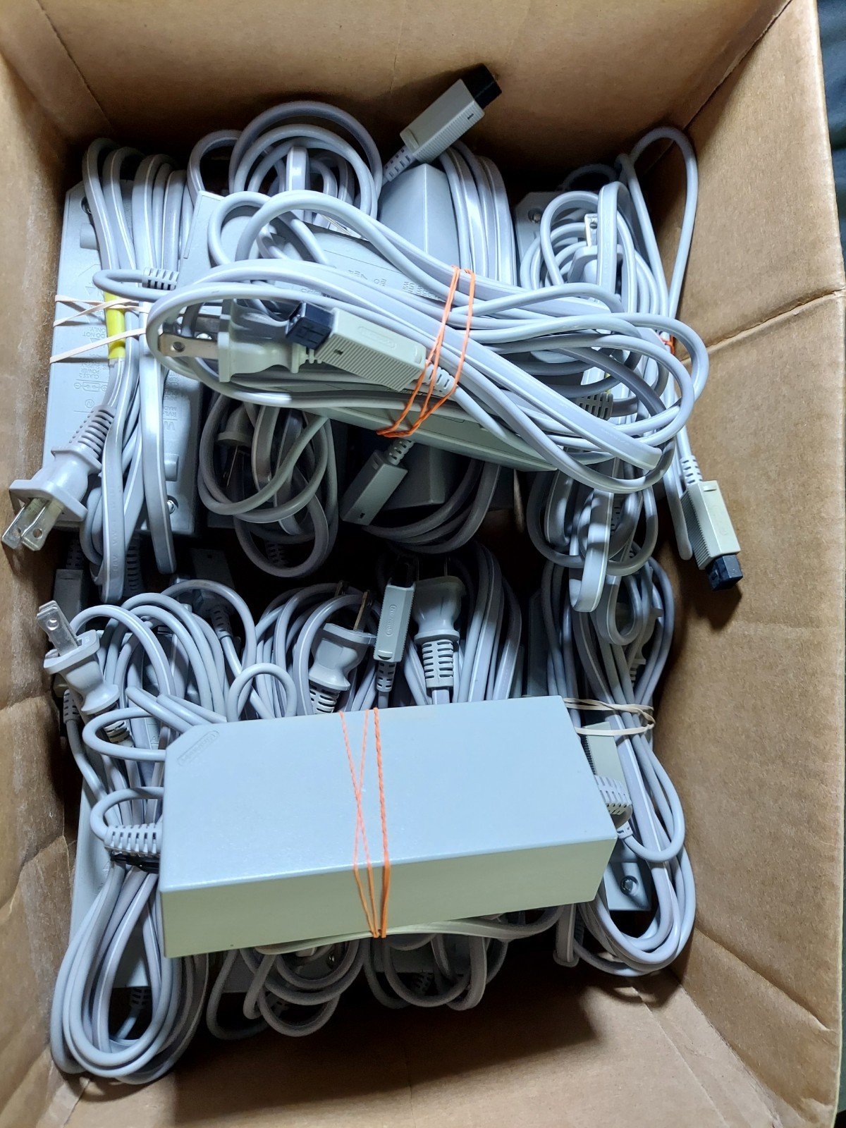 10 Genuine Original OEM Nintendo Wii Power Supply AC Adapter Cable Cord RVL-002