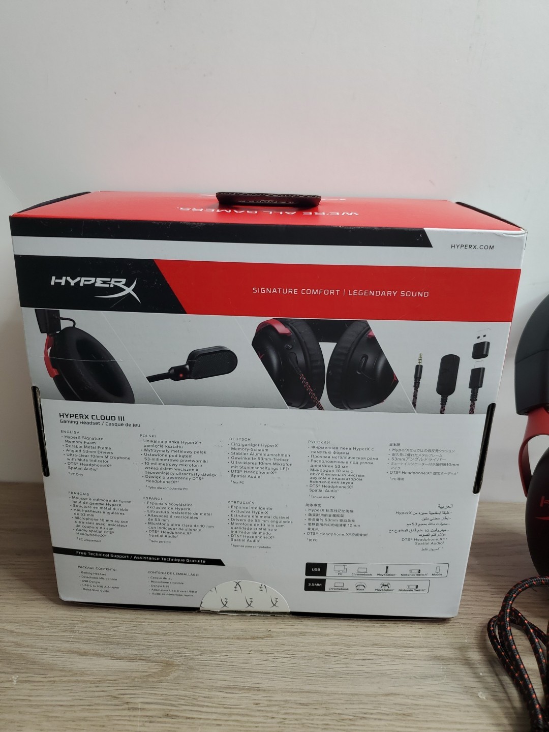 HyperX Cloud III Wireless – Gaming Headset for PC, PS5, PS4, Black