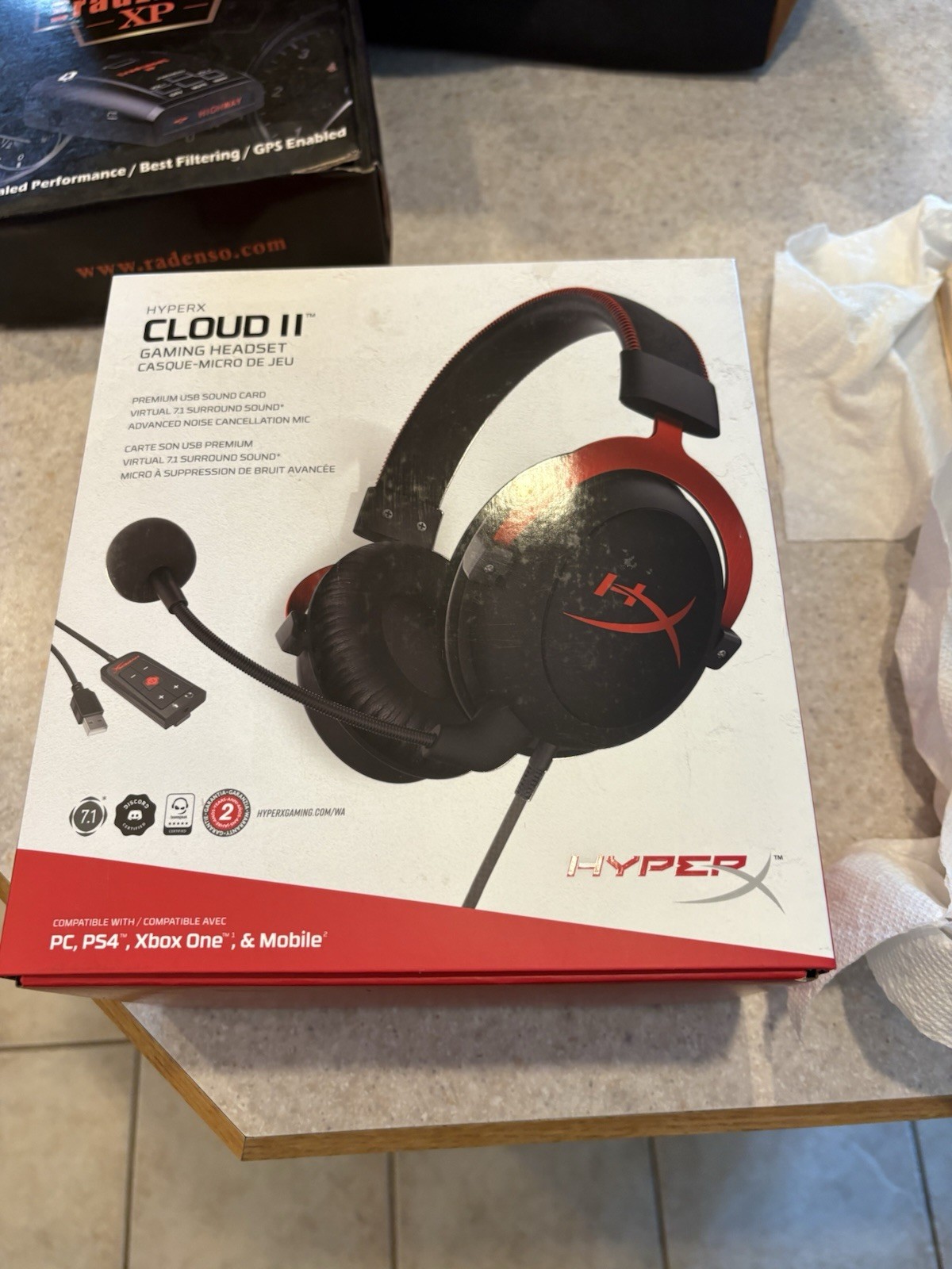 HyperX Cloud II Wired Over-Ear Gaming Headset – Red