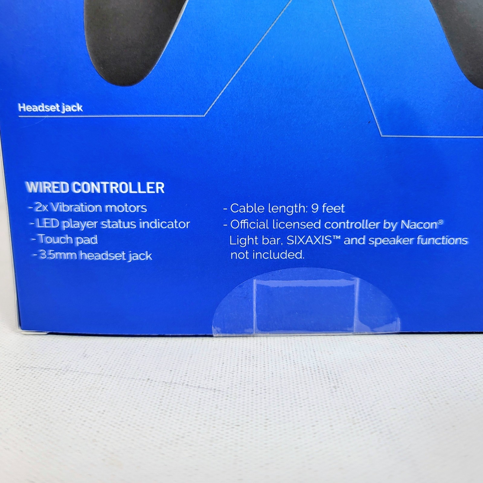 Nacon PS4 Wired Controller for PlayStation 4 and PC Black FACTORY SEALED NEW