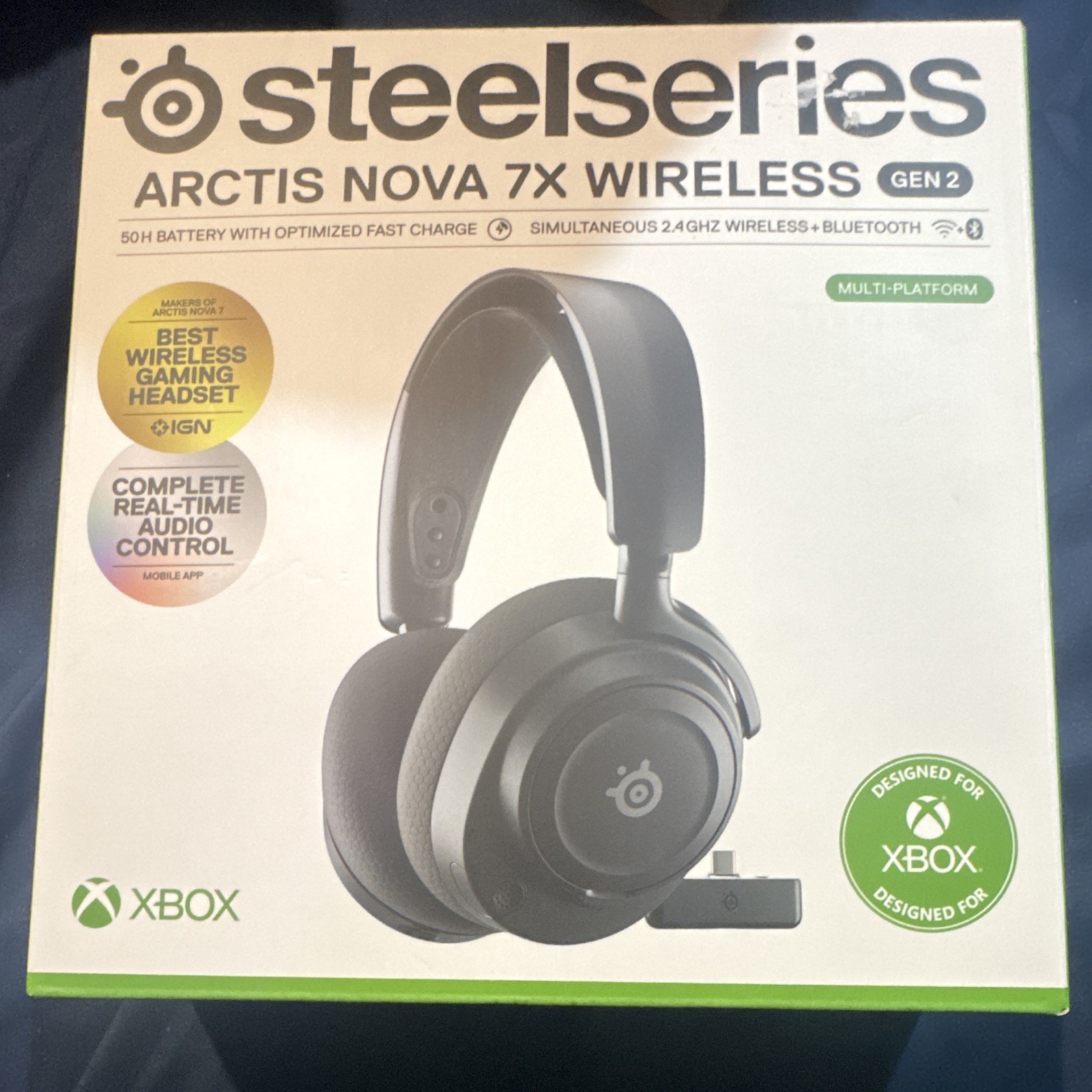 NEW & SEALED SteelSeries Arctis Nova 7X Wireless Gen 2 Gaming Headset Black