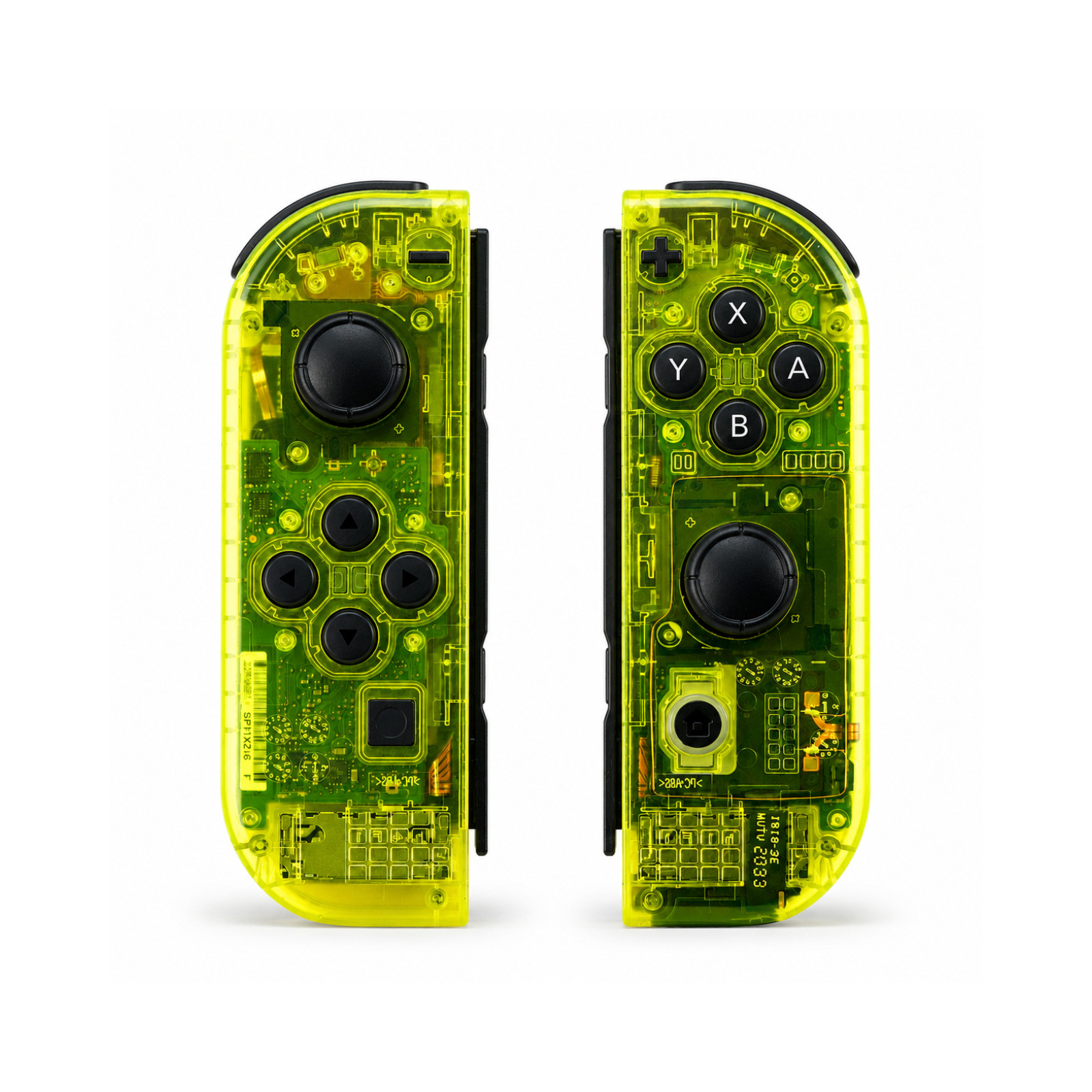 Custom Clear Yellow Nintendo Switch Joy Cons TMR Hall Effect Joysticks