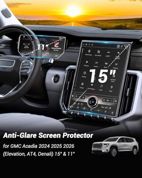 (2Pack) Matte Anti Glare 2026 GMC Acadia Screen A-Acadia Kit (Matte-3Pack)