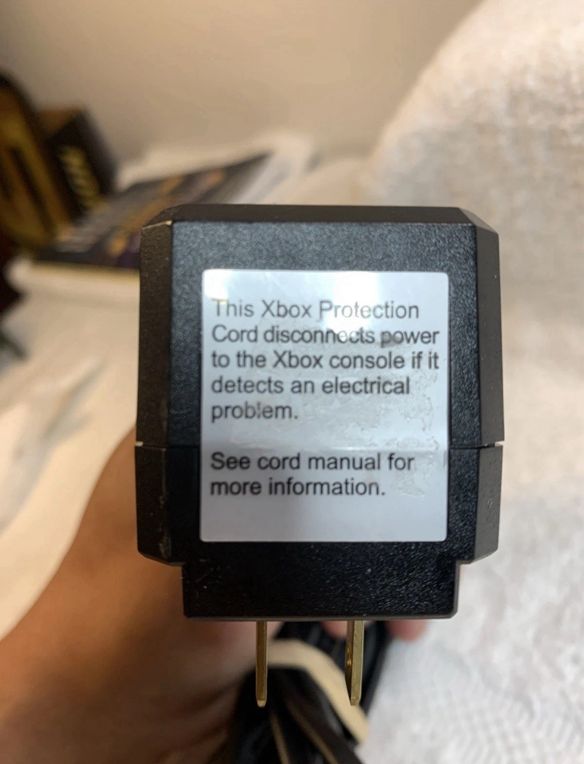 Original Microsoft OEM Xbox Power Supply Surge Supply AC Adapter Cable Mint Rare