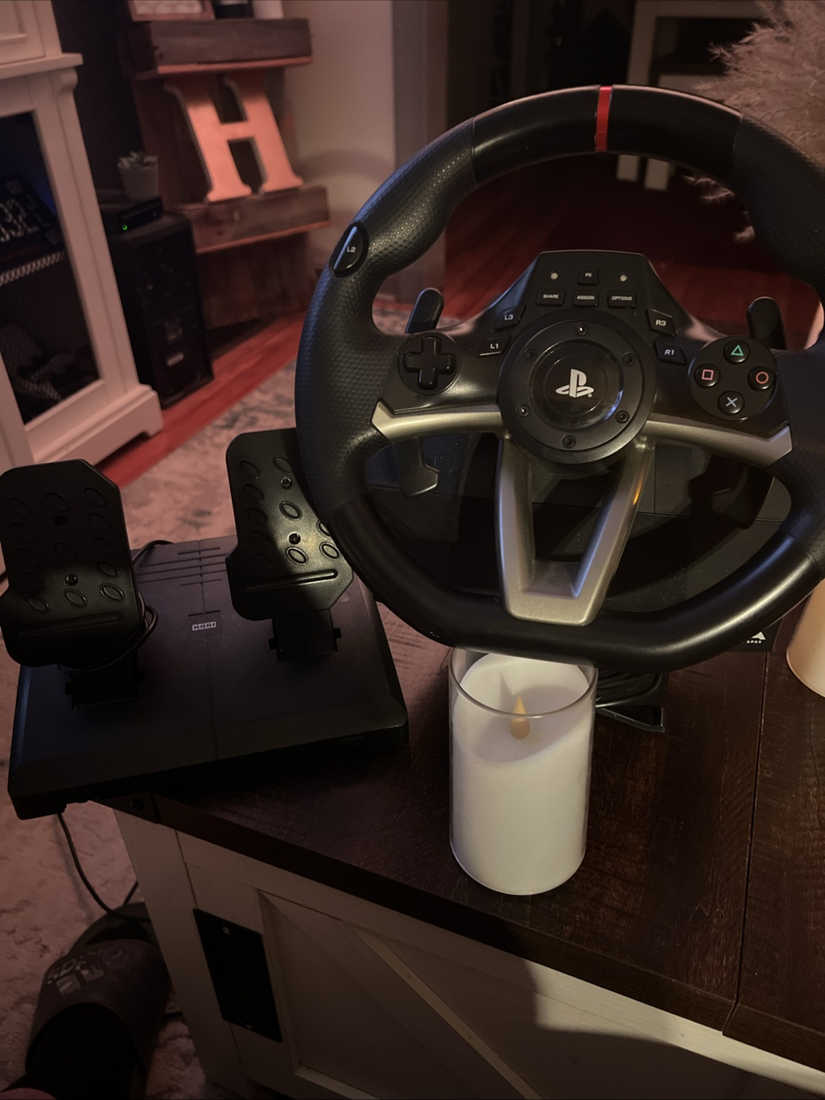 Hori PS4052U Racing Wheel Apex for PlayStation 5/4/3 and PC