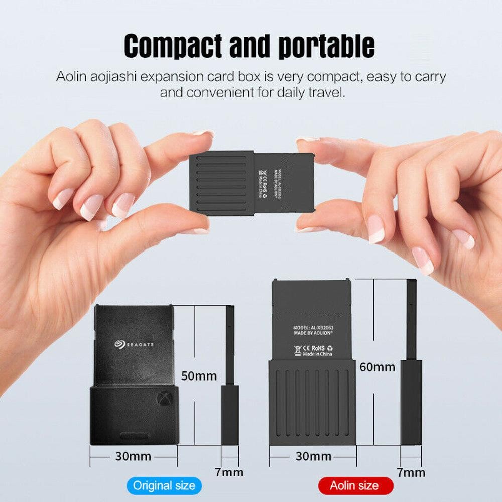 Alloy External SSD M.2 Hard Drive Expansion Card Box for Xbox Series X/S Console