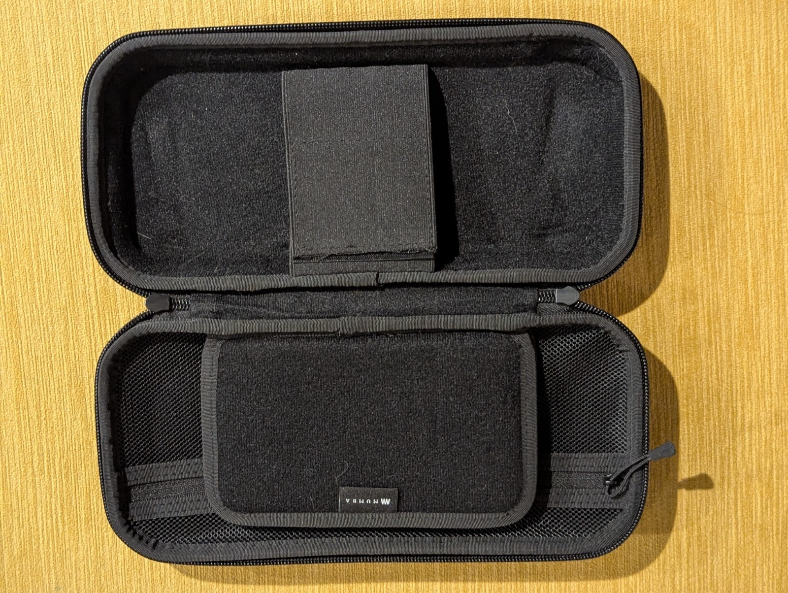 Mumba Black Carrying Case Travel Carry Bag & Brown Grip Case For Nintendo Switch