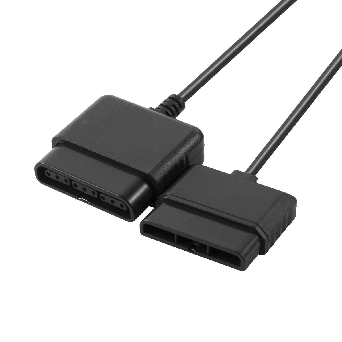TENINYU 2PACK PS2 Controller Extension Cable Cord 6FT/1.8M Black