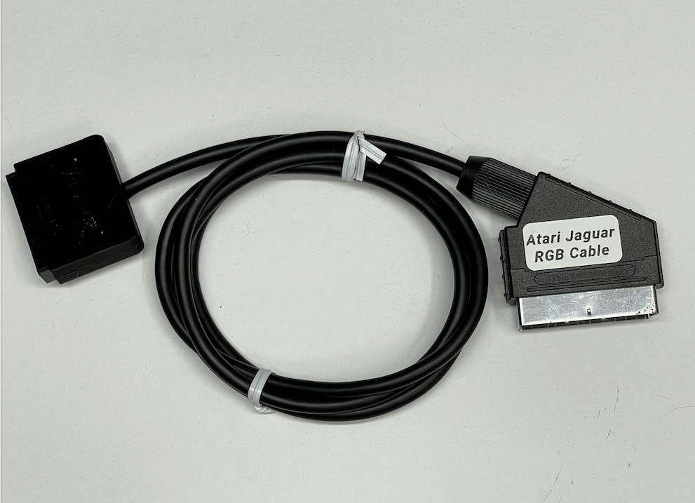 Atari Jaguar RGB Stereo Shielded SCART cable Free SHIP !