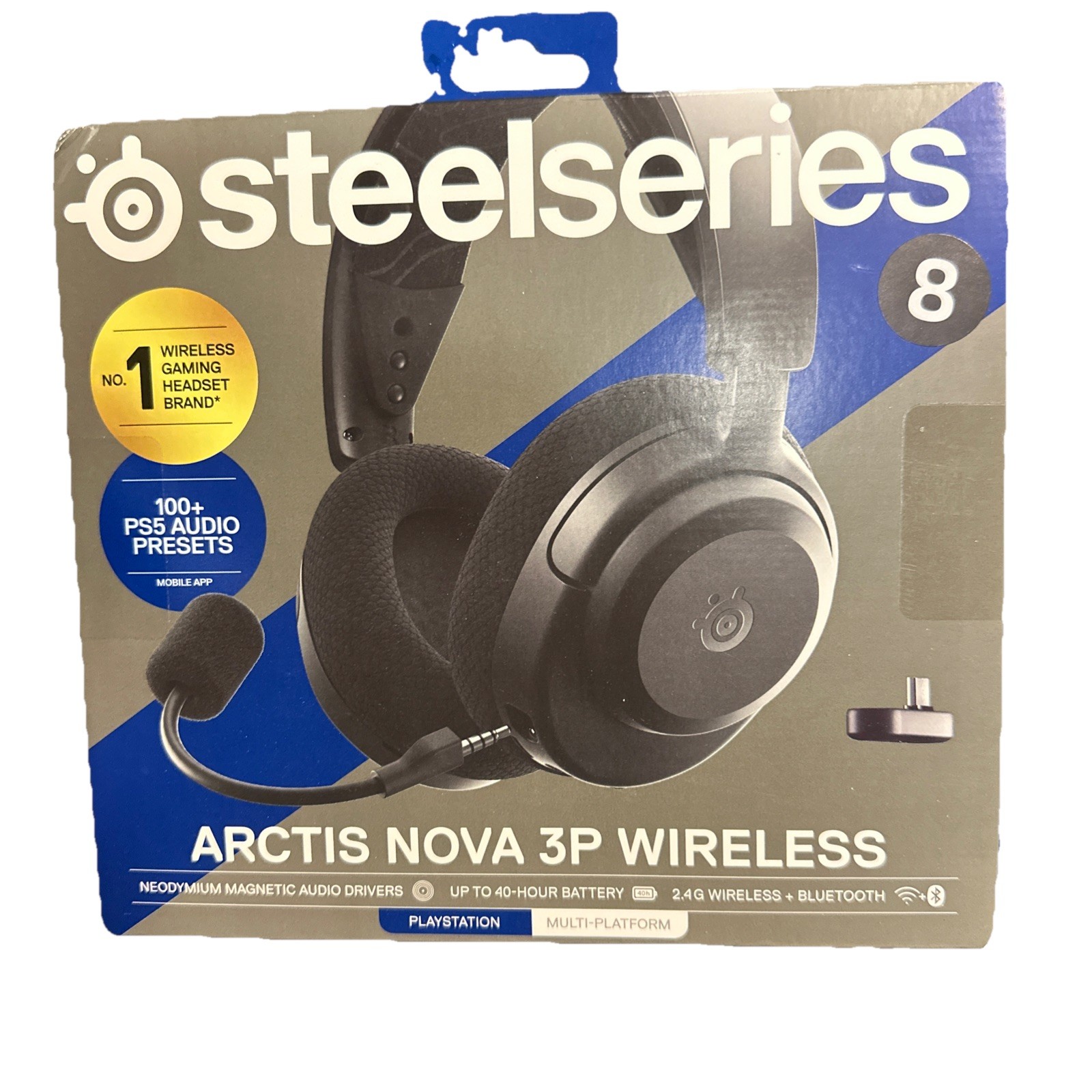 🎧SteelSeries Arctis Nova 3P Wireless Gaming Headset PS5 PC Switch Quest More