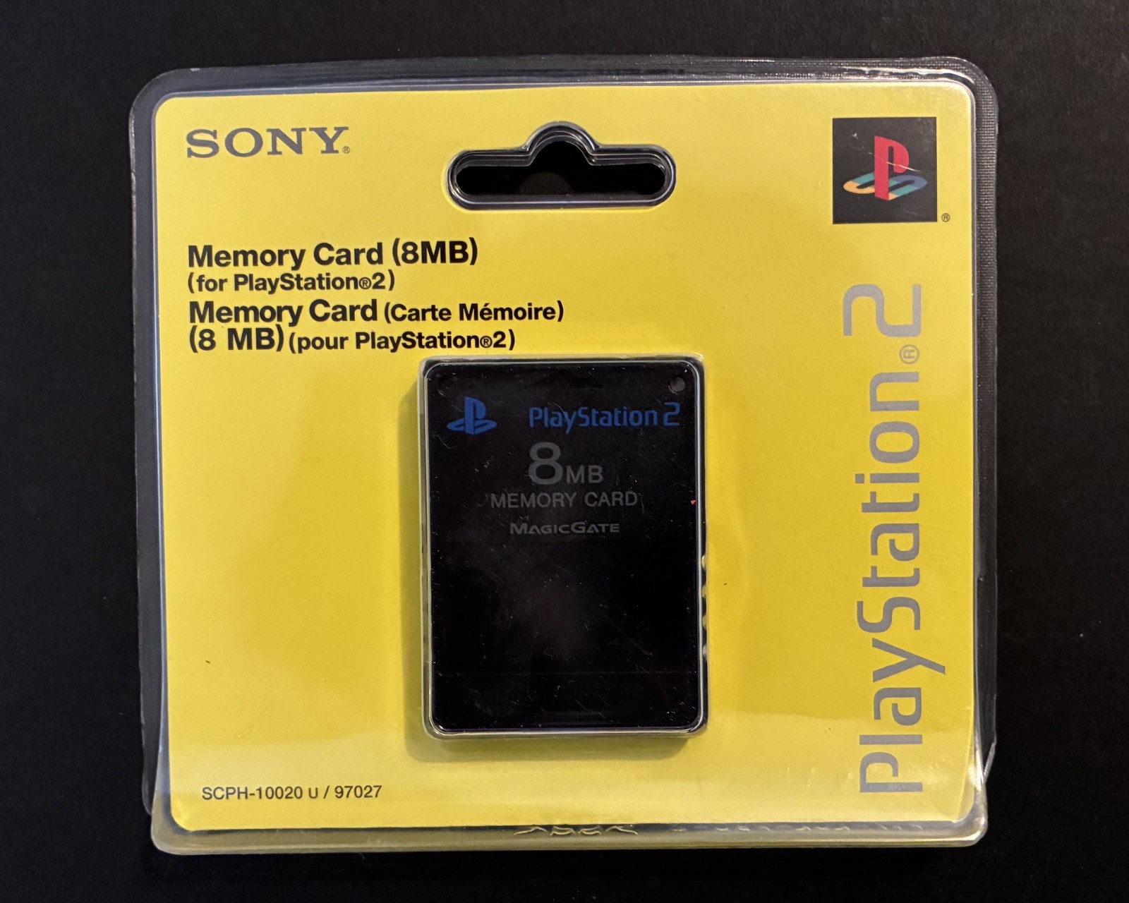 Vintage Sony PlayStation 2 Memory Card 8 MB Black Magic Gate SCPH-10020 OEM